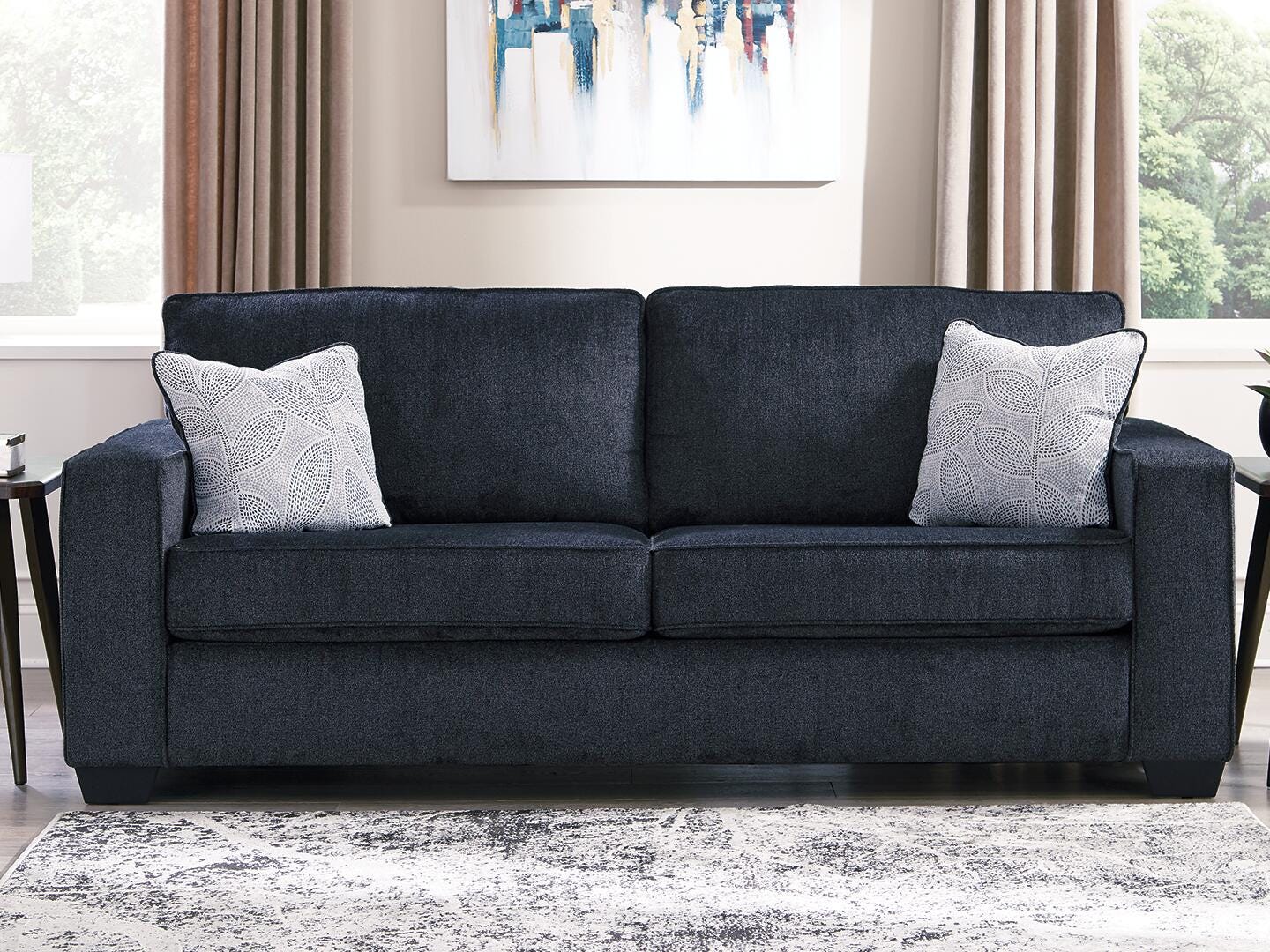 Altari Queen Sofa Sleeper, Loveseat, Chair and Oversized Ottoman - image 9