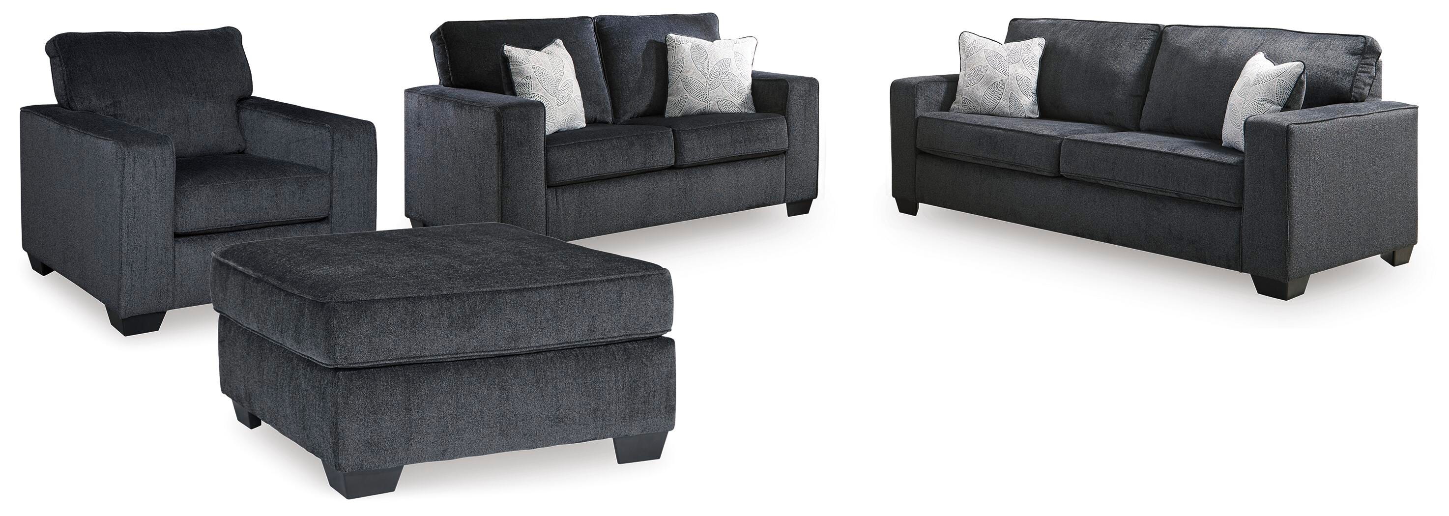 Altari Queen Sofa Sleeper, Loveseat, Chair and Oversized Ottoman - image 1