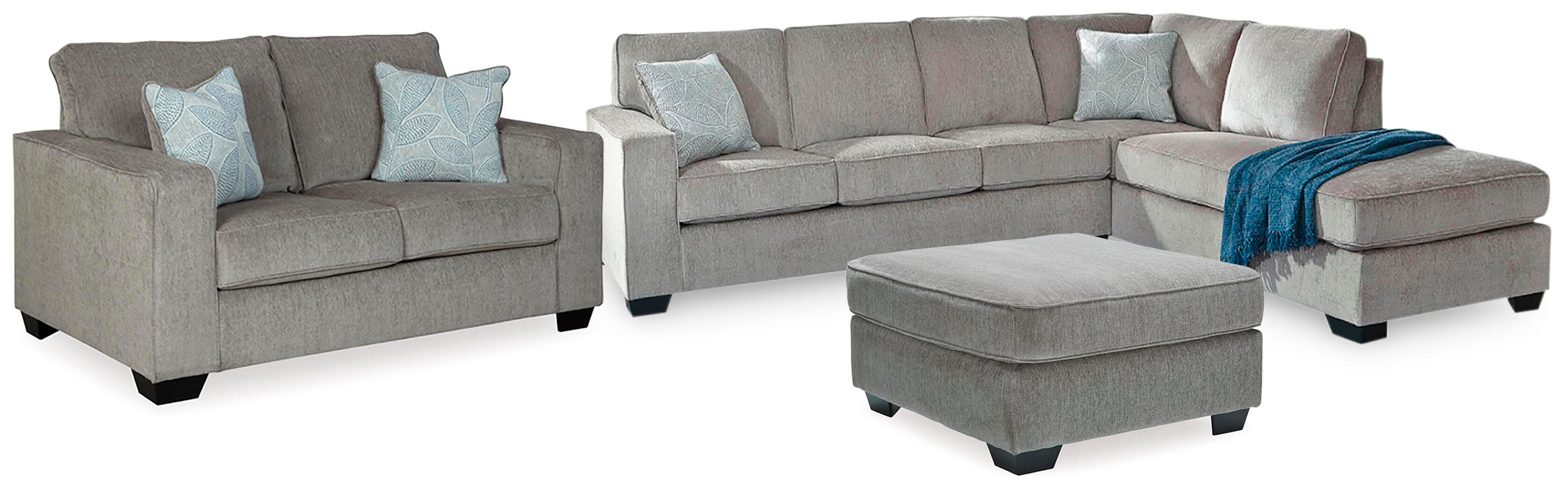 Altari 2-Piece Sleeper Sectional, Loveseat and Ottoman - image 1