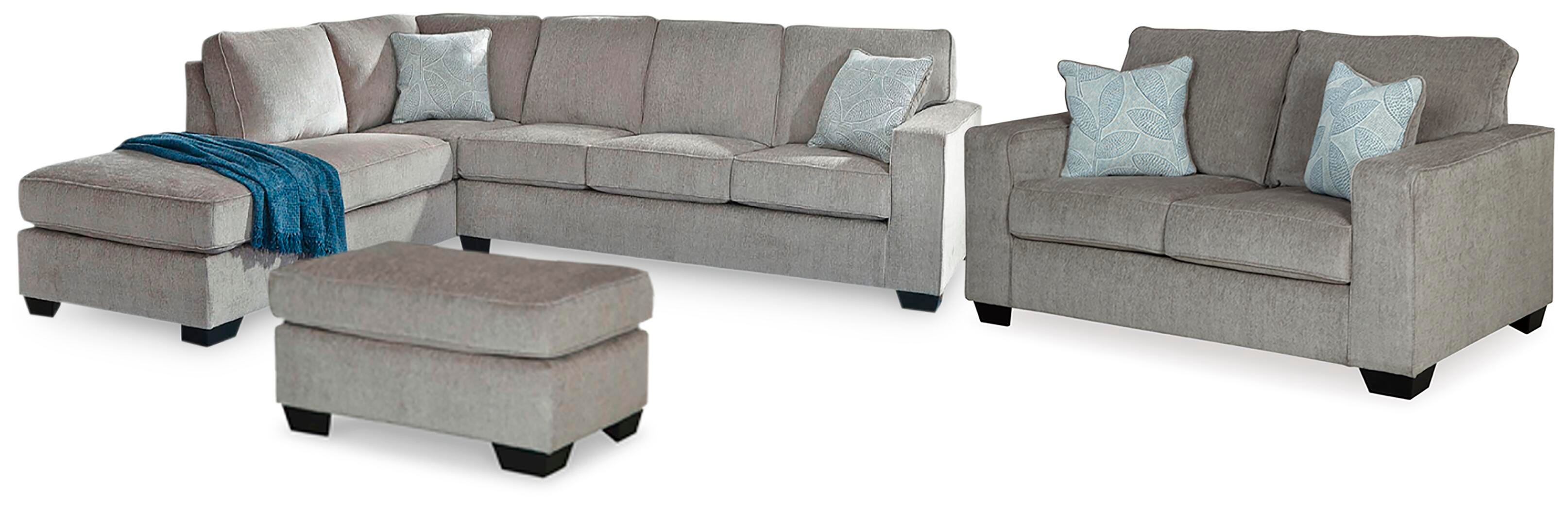 Seccional de 2 piezas Altari con chaise, sofá biplaza y otomana - image 1