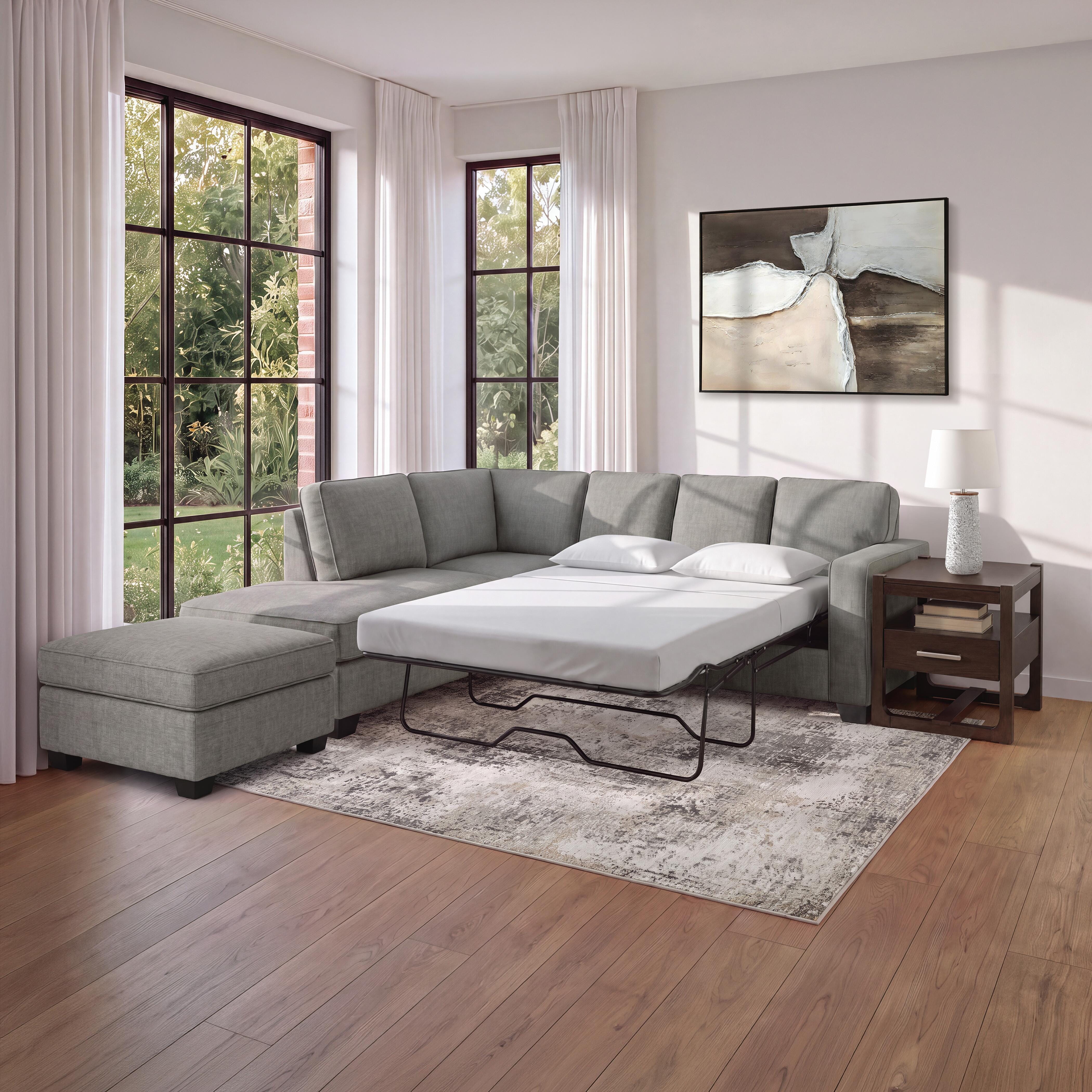 Altari 2-Piece Sleeper Sectional with Ottoman image 2
