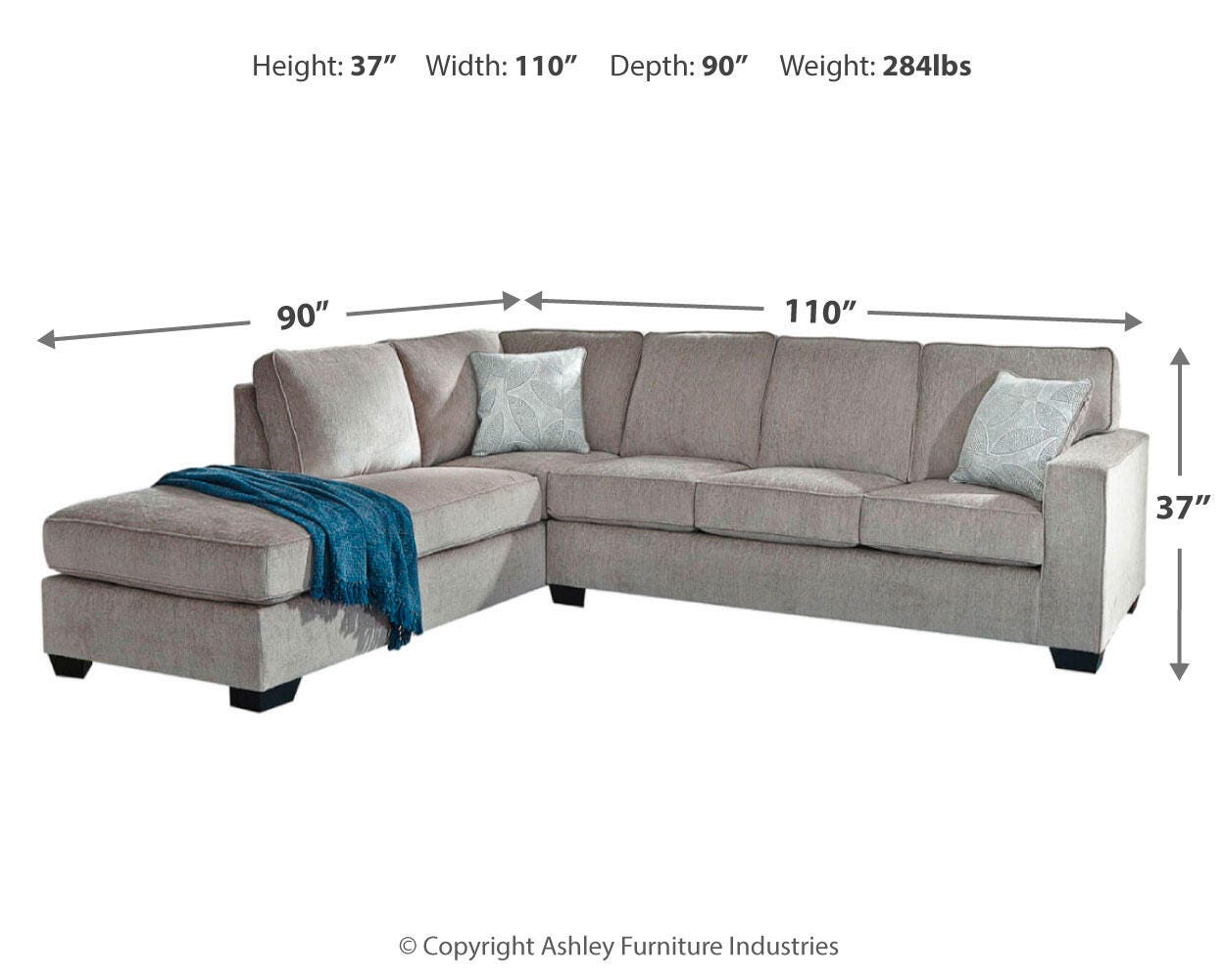 Altari 2-Piece Sleeper Sectional with Chaise - image 4