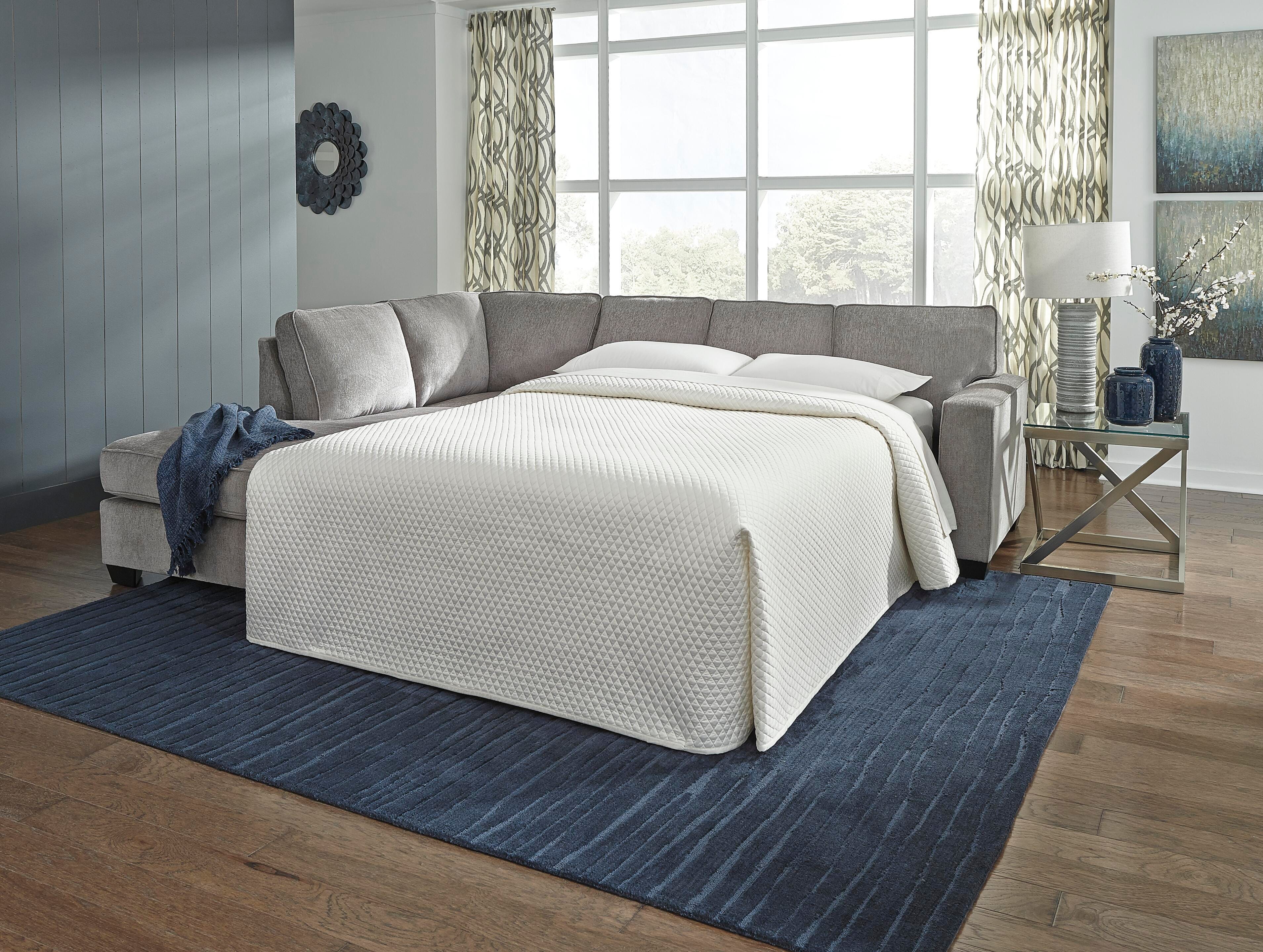 アーリアスリム2セット Altari 2-Piece Sleeper Sectional with Ottoman | Ashley