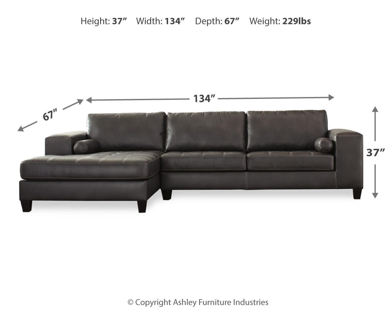 Nokomis 2-Piece Sectional with Chaise - image 4