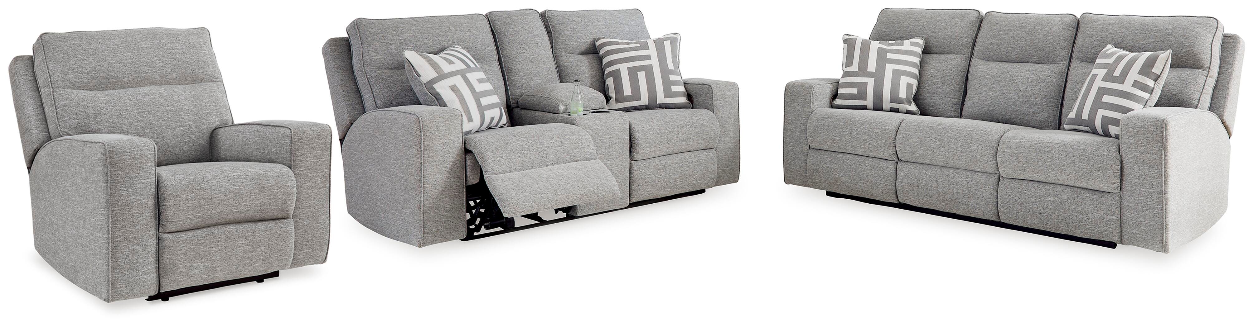 Sofá reclinable eléctrico, sofá de dos plazas y sillón reclinable Biscoe - image 1