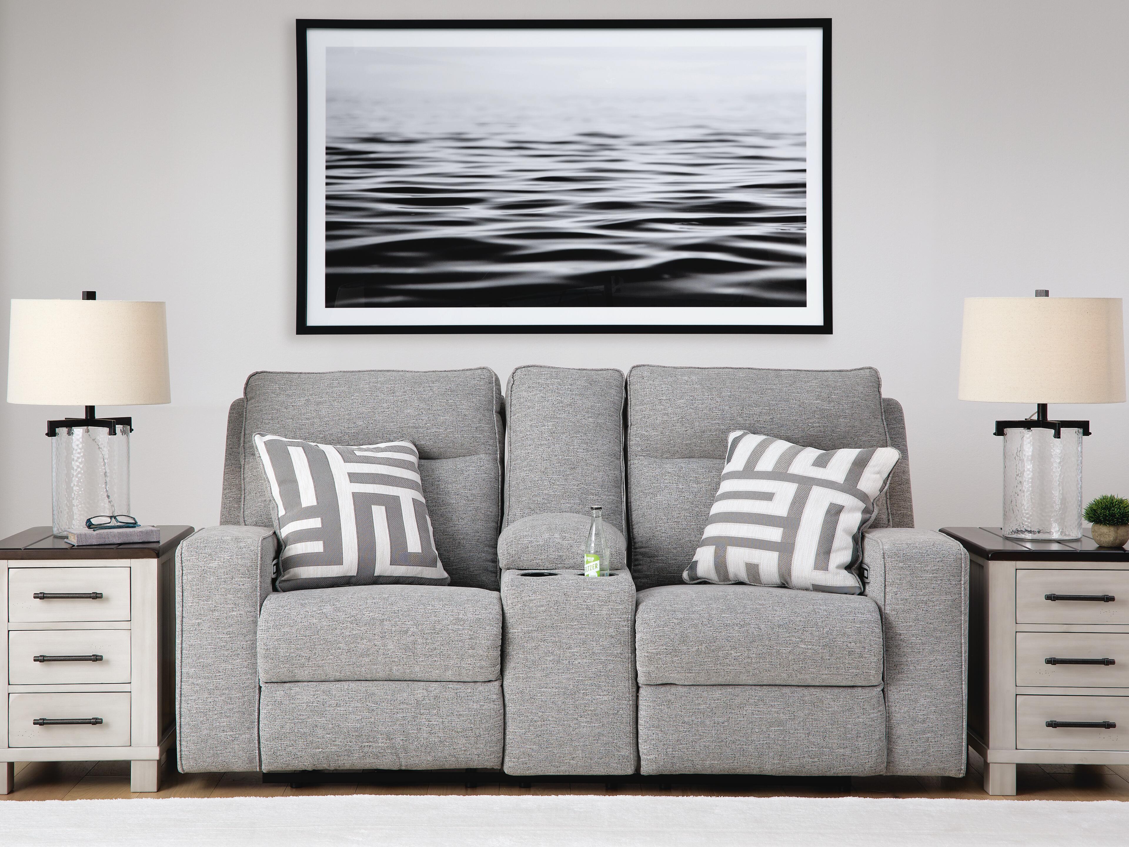 Biscoe Power Reclining Loveseat with Console, , rollover