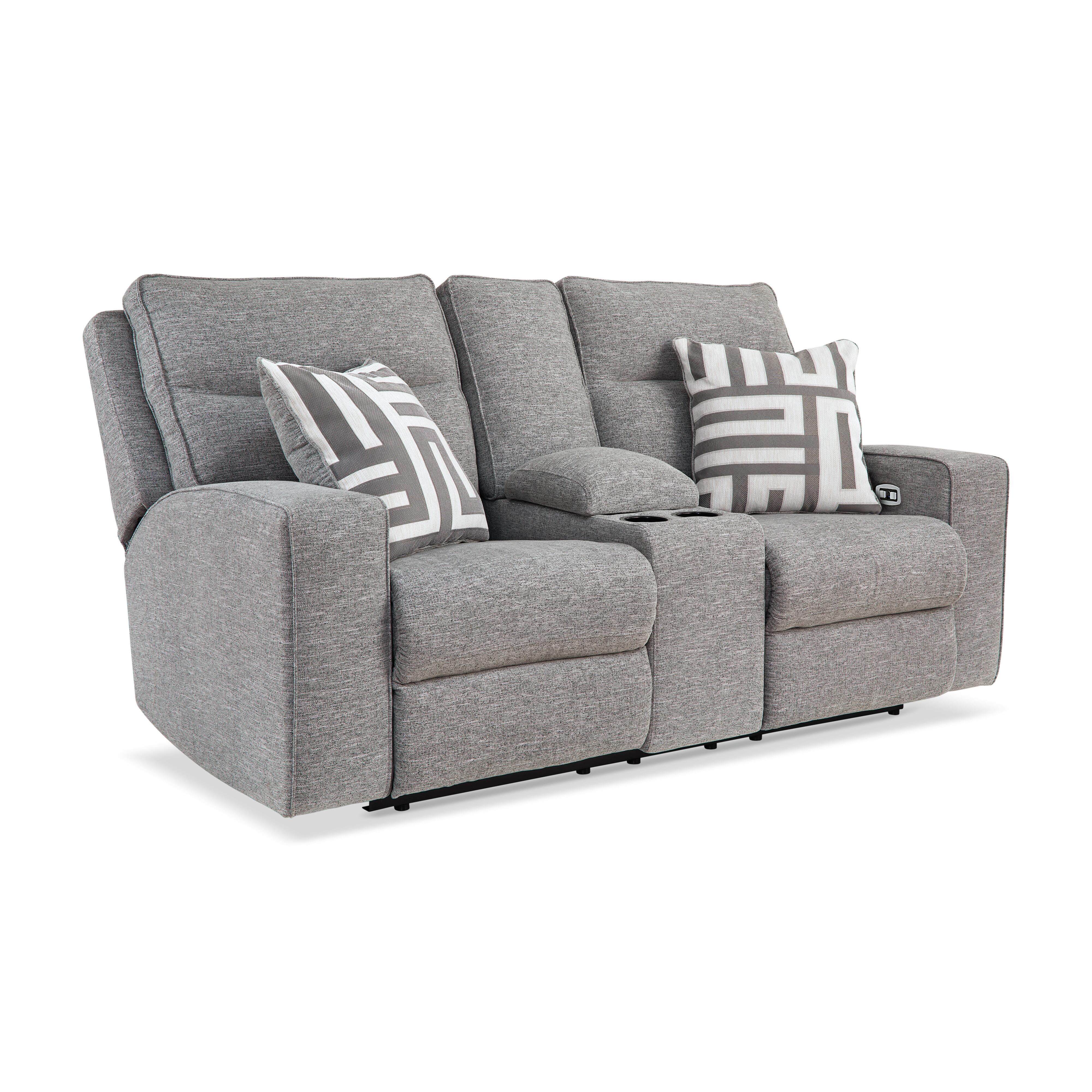 Biscoe Power Reclining Loveseat with Console, , large