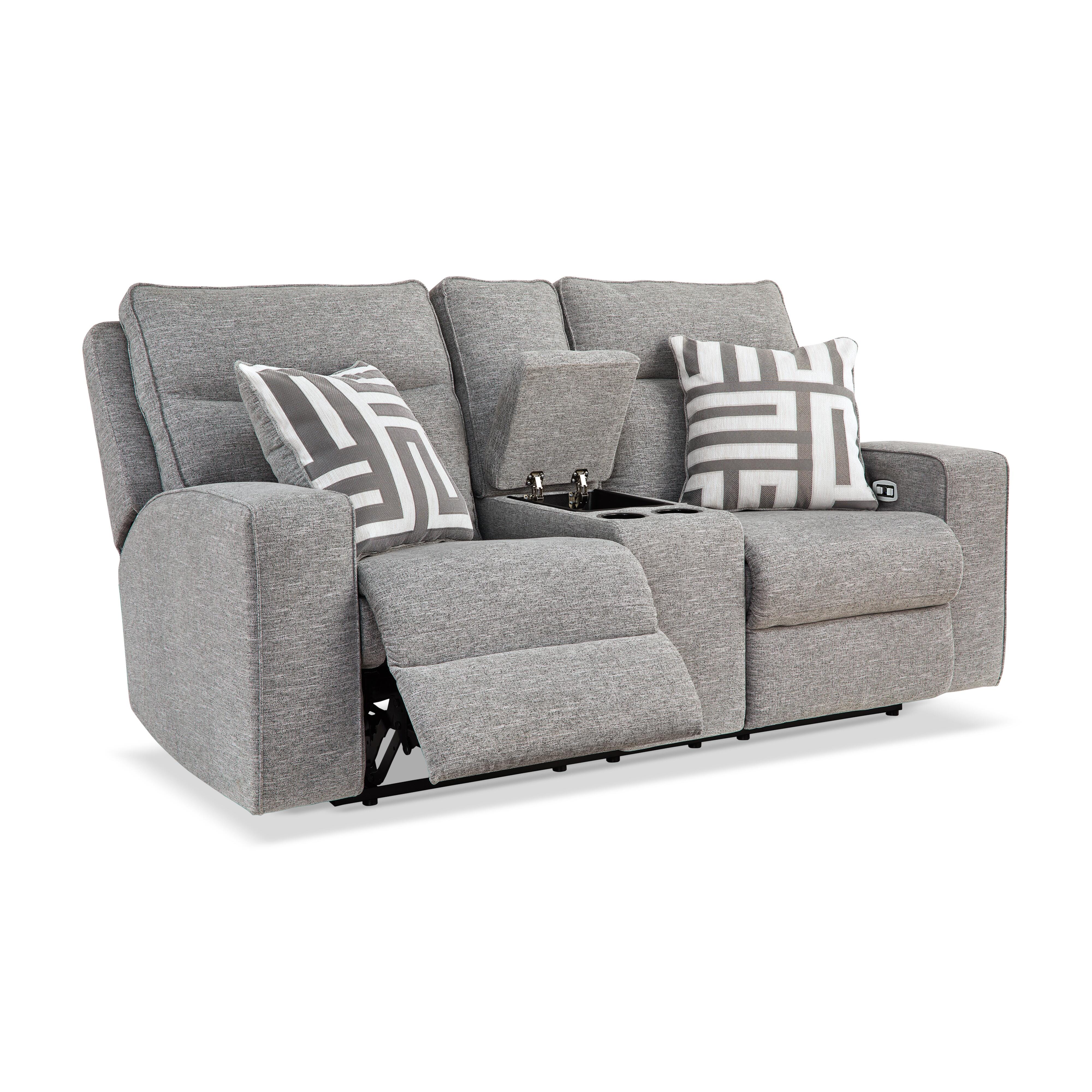 Biscoe Power Reclining Loveseat with Console, , large