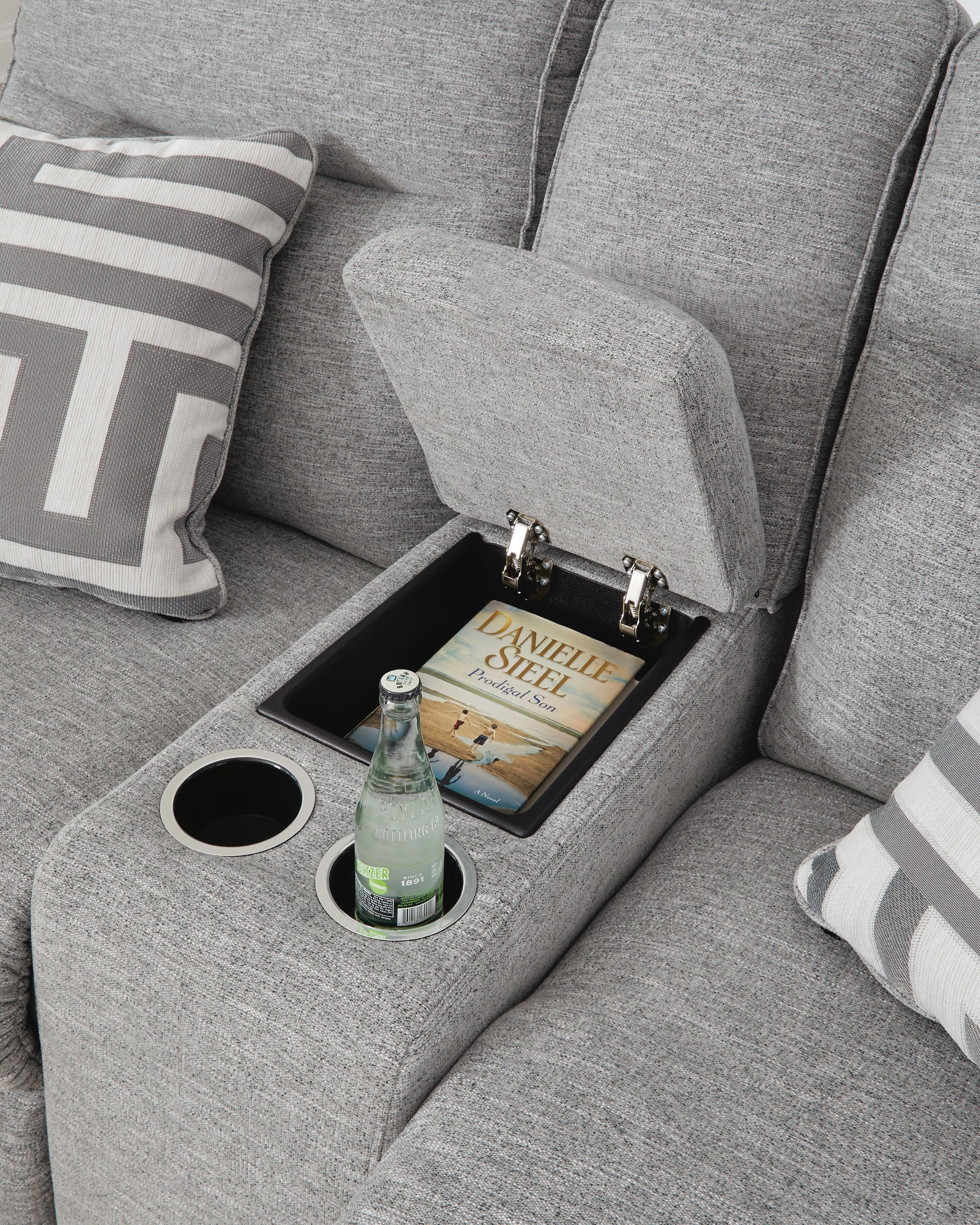 Biscoe Power Reclining Loveseat with Console - image 9