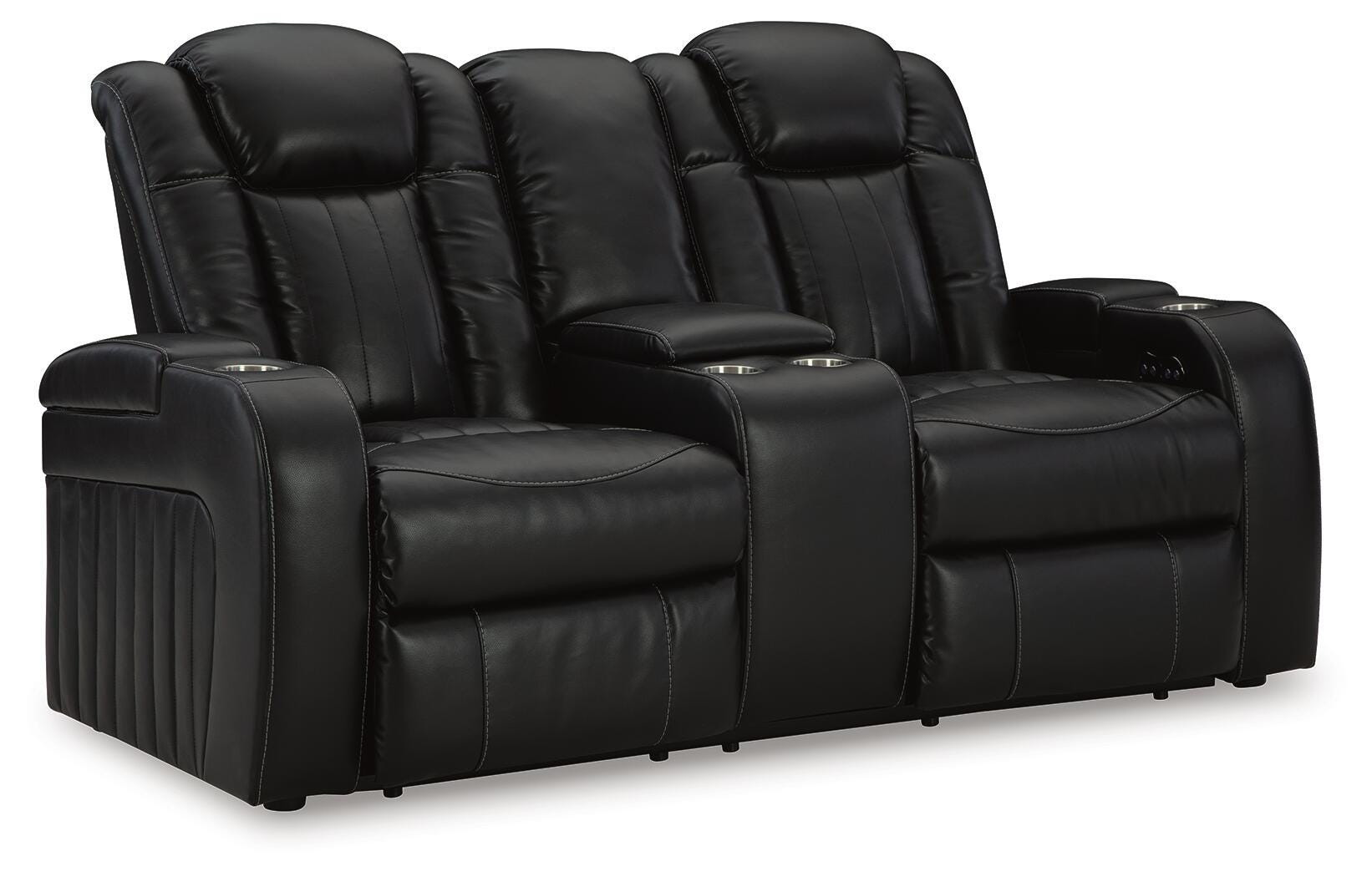 Caveman Den Power Reclining Loveseat with Console - image 1