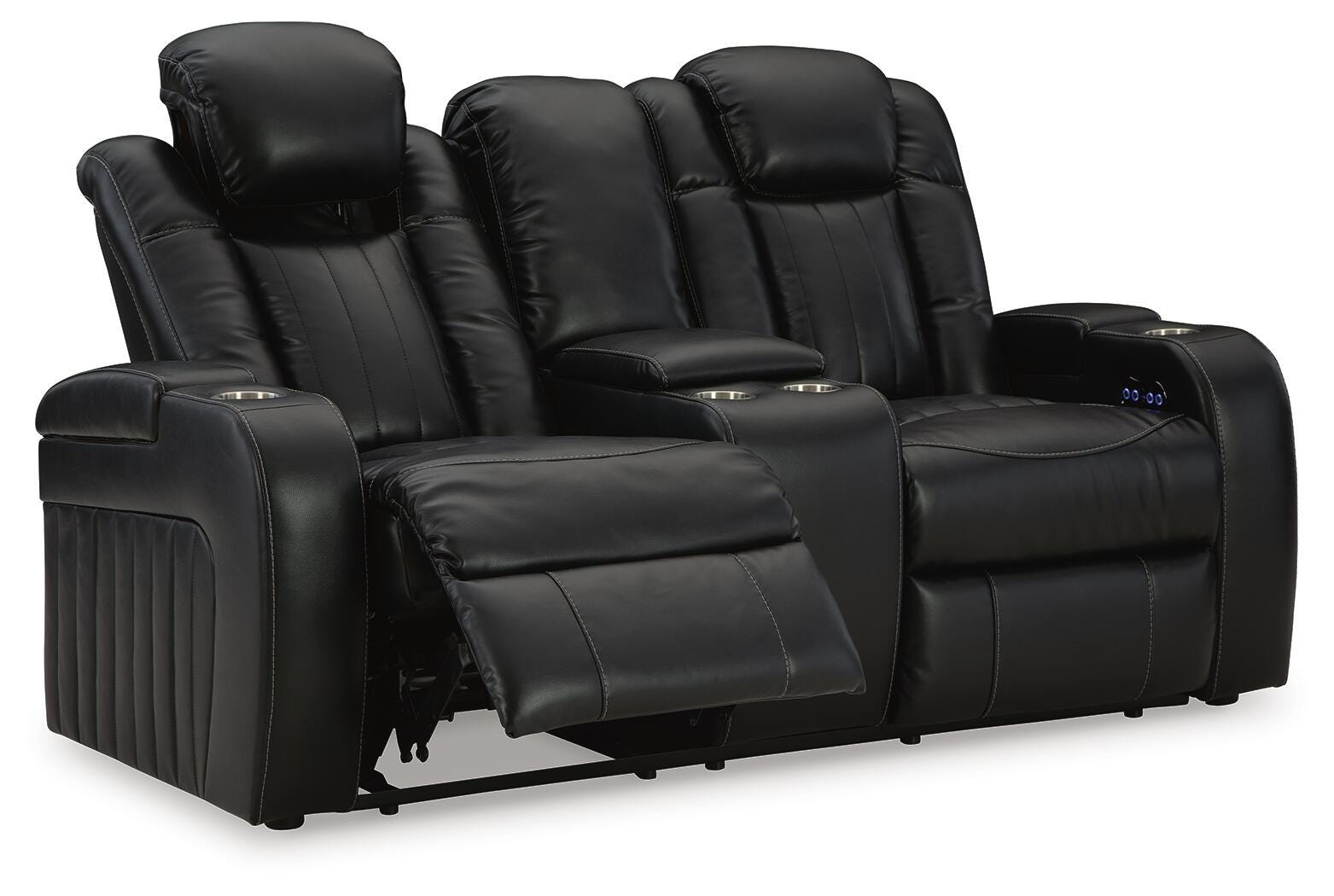 Caveman Den Power Reclining Loveseat with Console - image 3