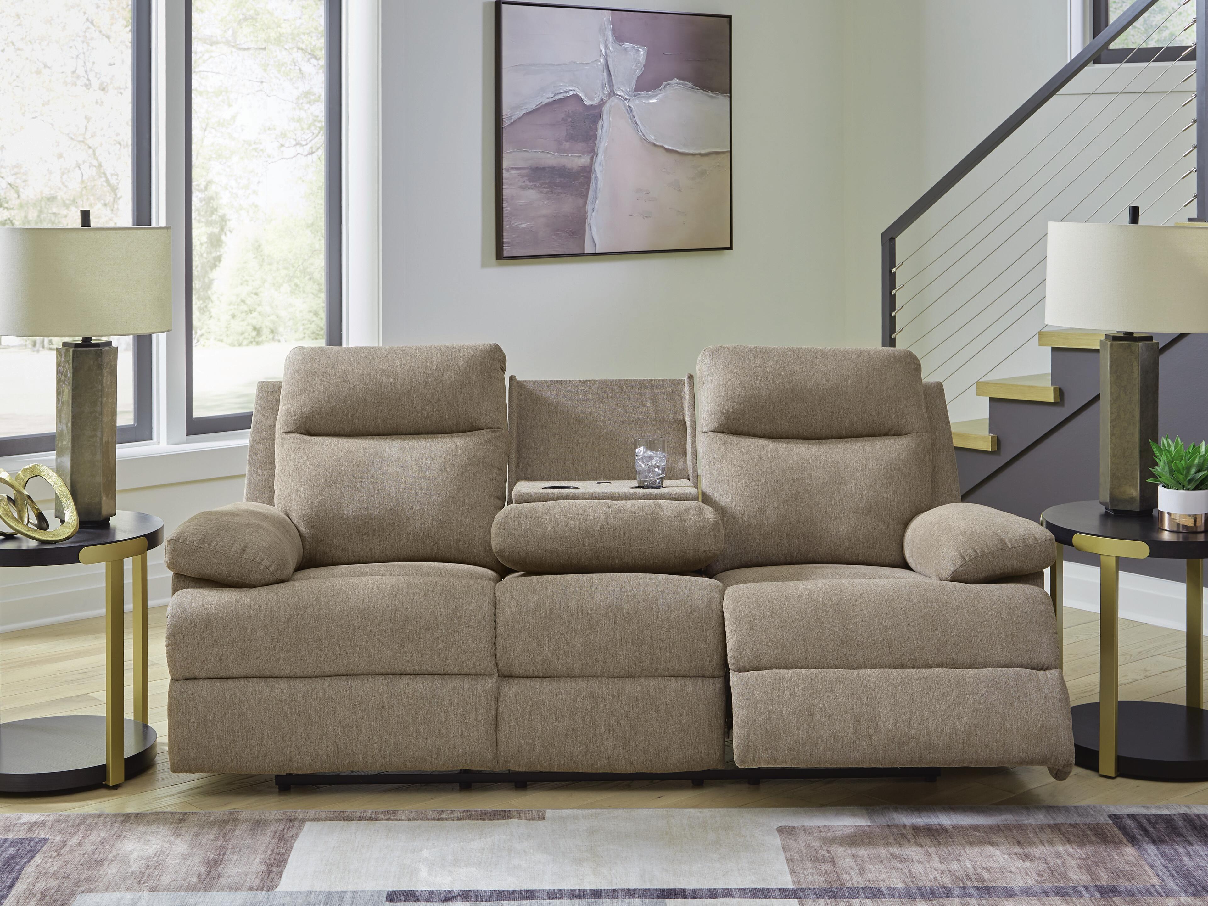 Tarrant Reclining Sofa with Drop Down Table - image 8