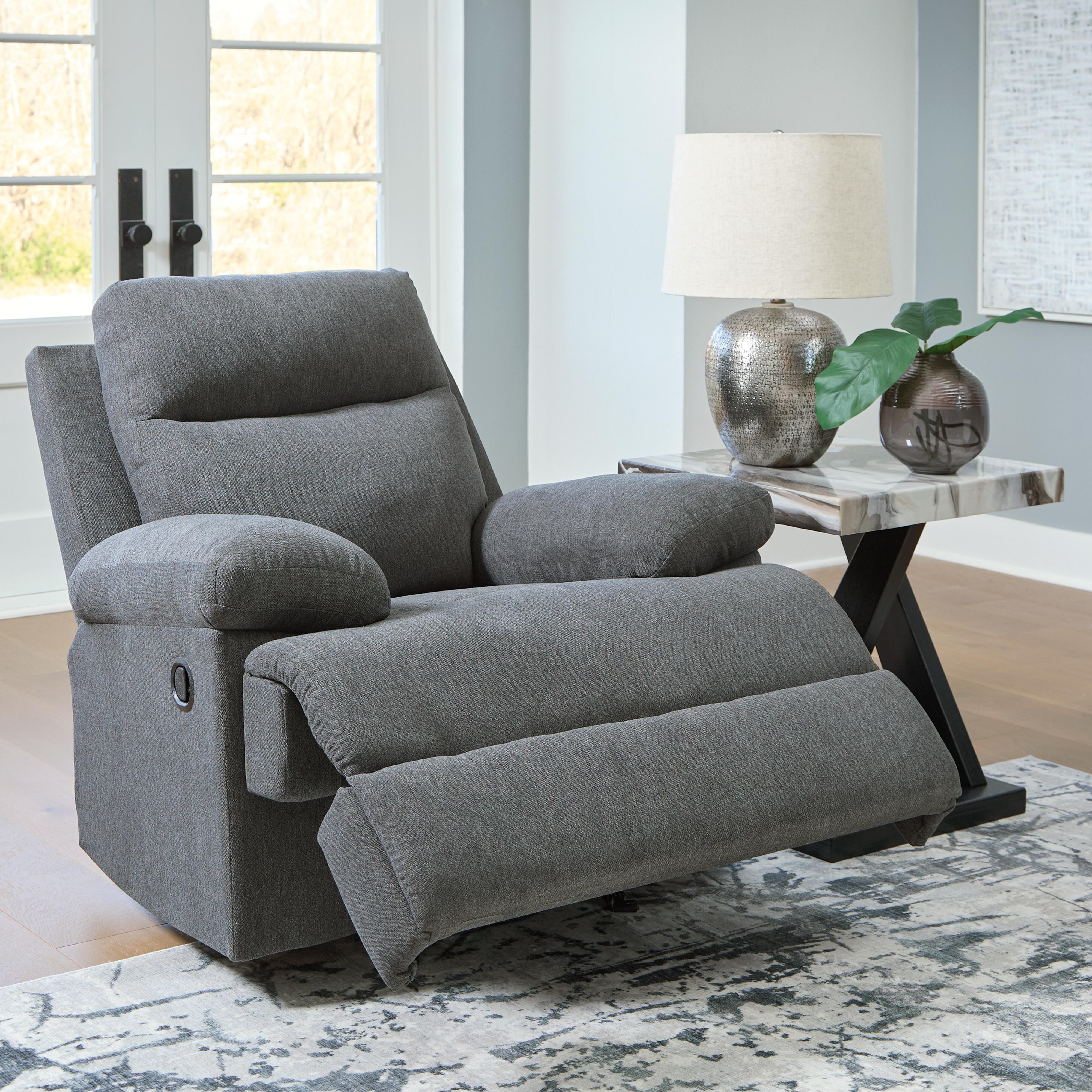 Tarrant Recliner, Charcoal, large