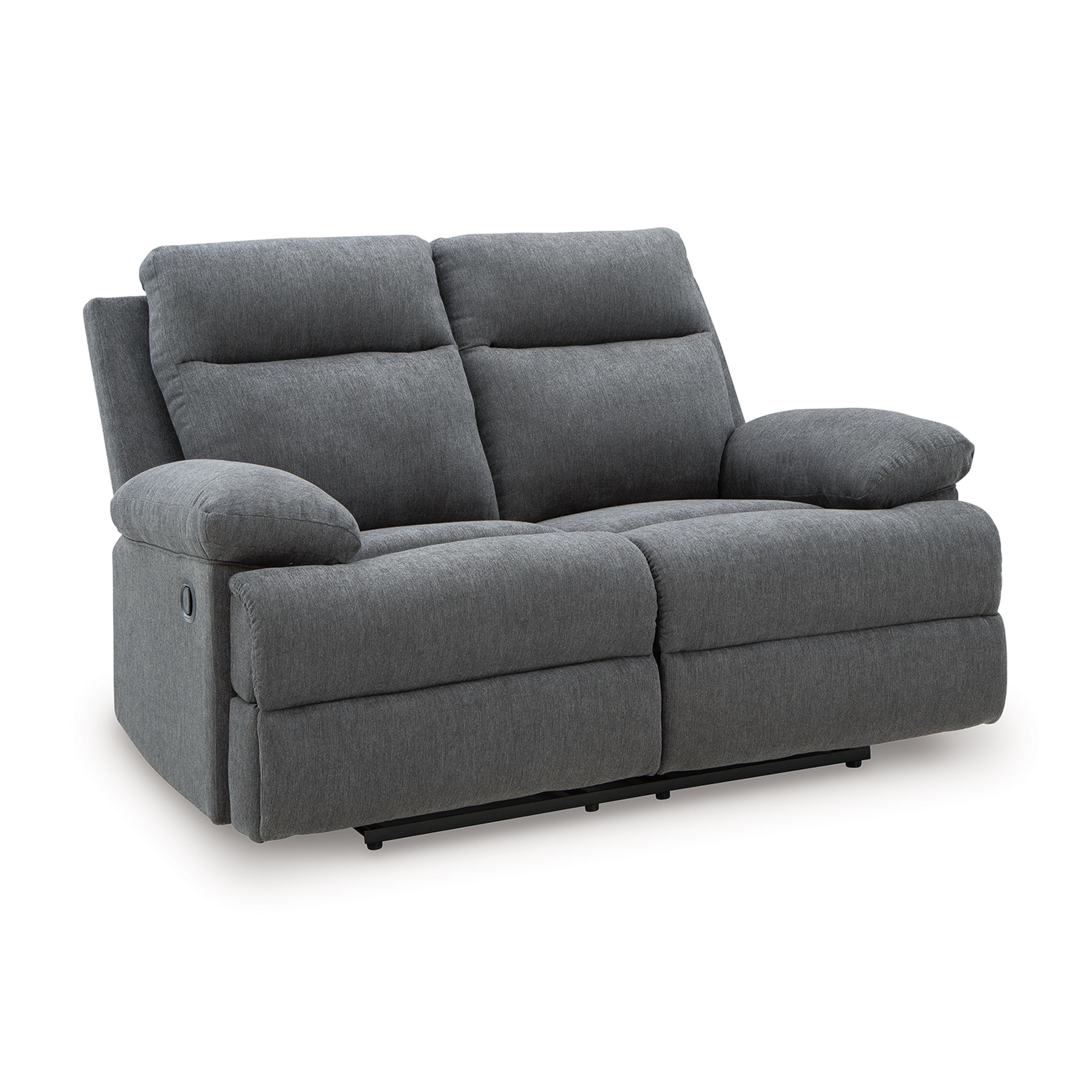 Tarrant Reclining Loveseat, Charcoal, large