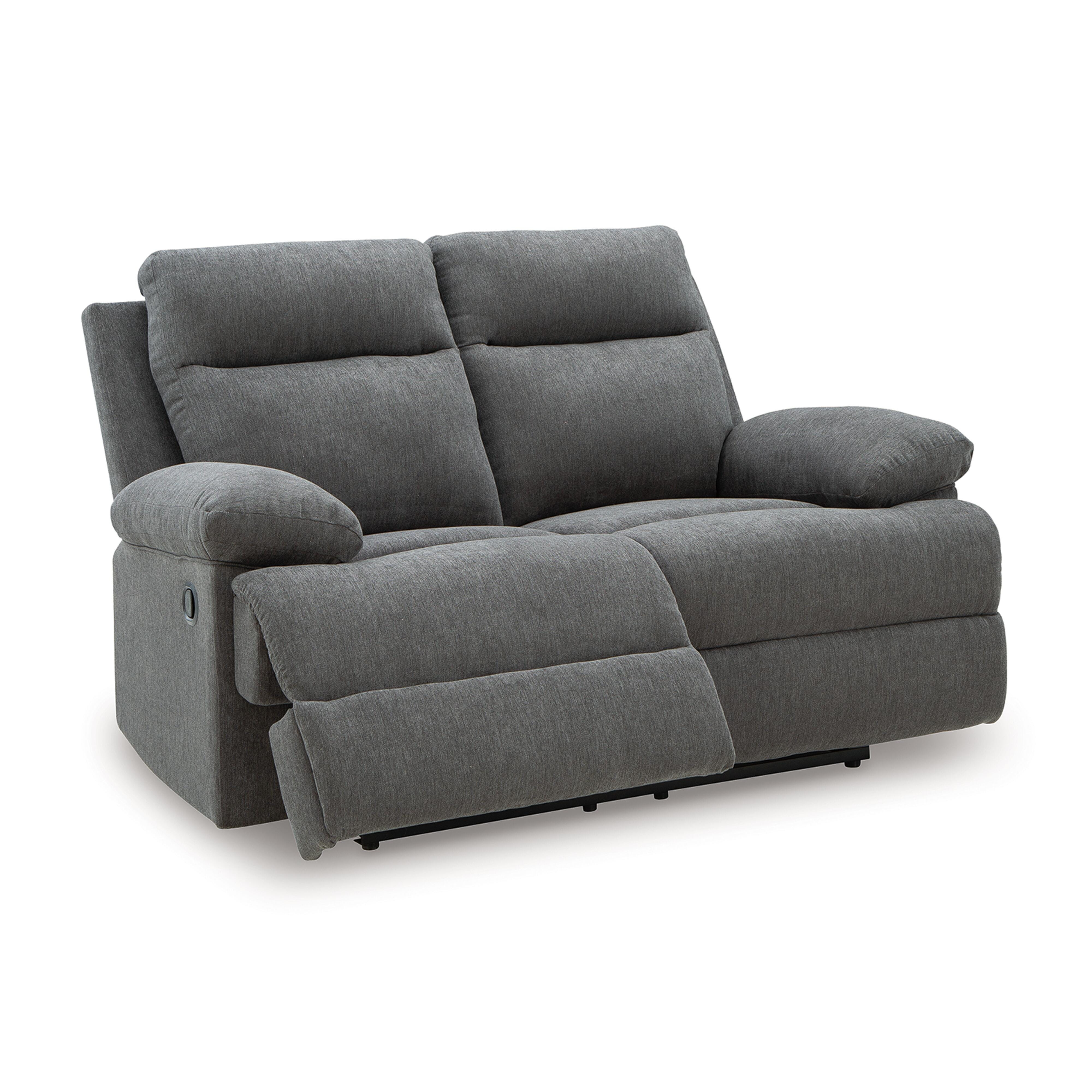 Tarrant Reclining Loveseat, Charcoal, large
