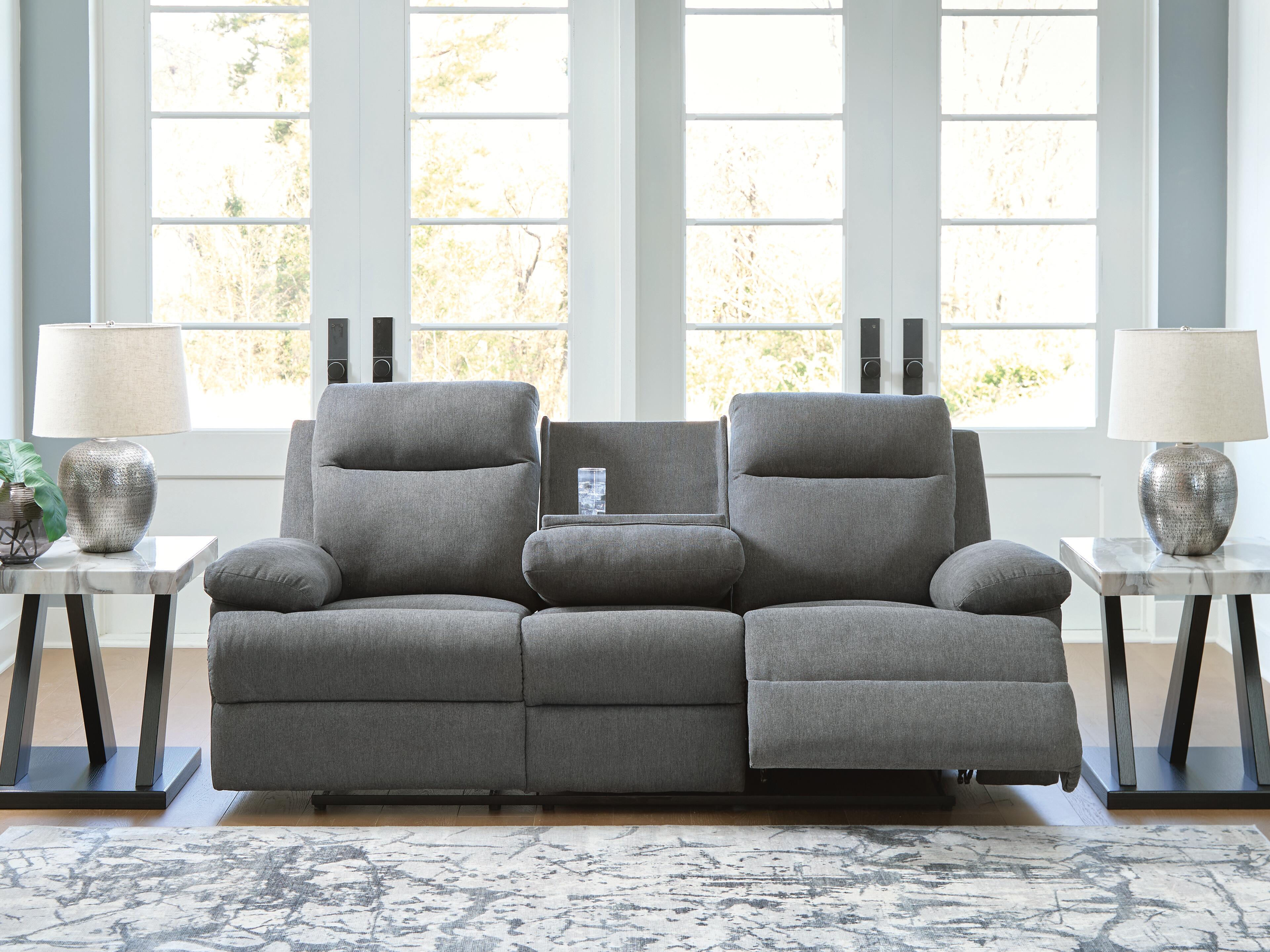 Tarrant Reclining Sofa with Drop Down Table - image 7