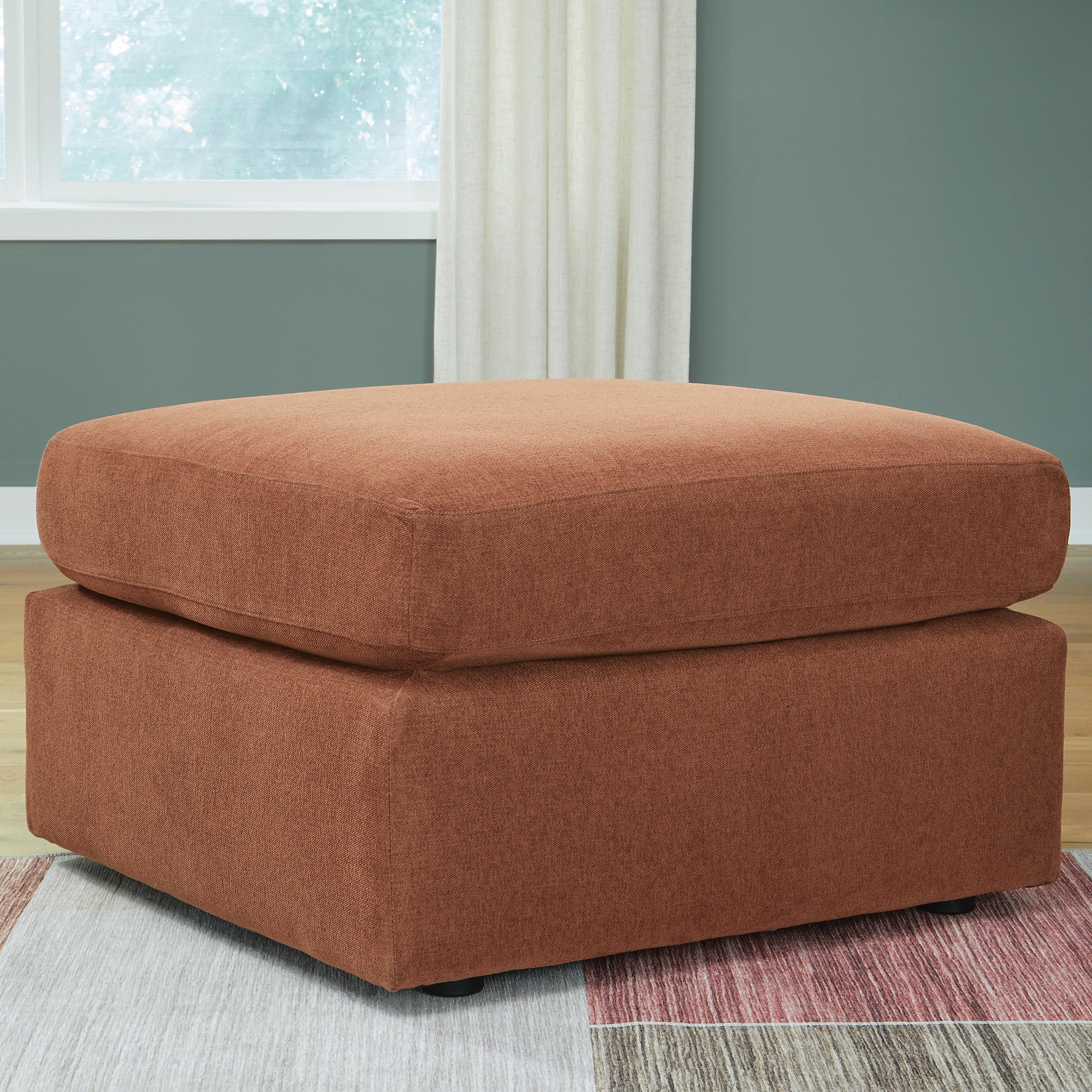 Modmax Oversized Accent Ottoman, Spice, rollover