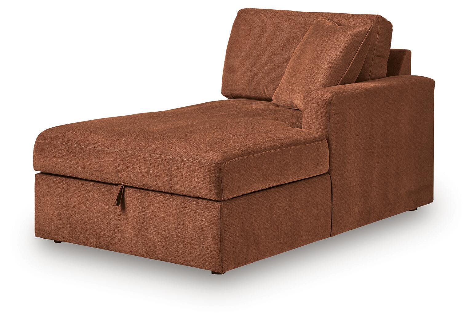Modmax 5-Piece Double Storage Chaise Sectional with Audio Consoles, Spice, large