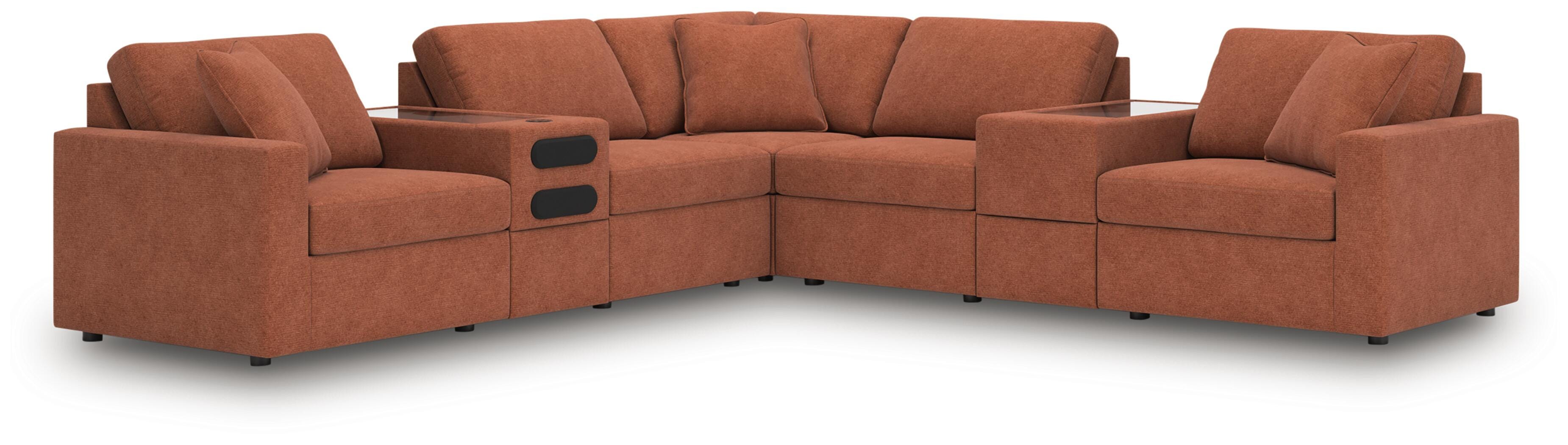 Modmax 7-Piece Balanced Sectional with Audio and Storage Consoles - image 1