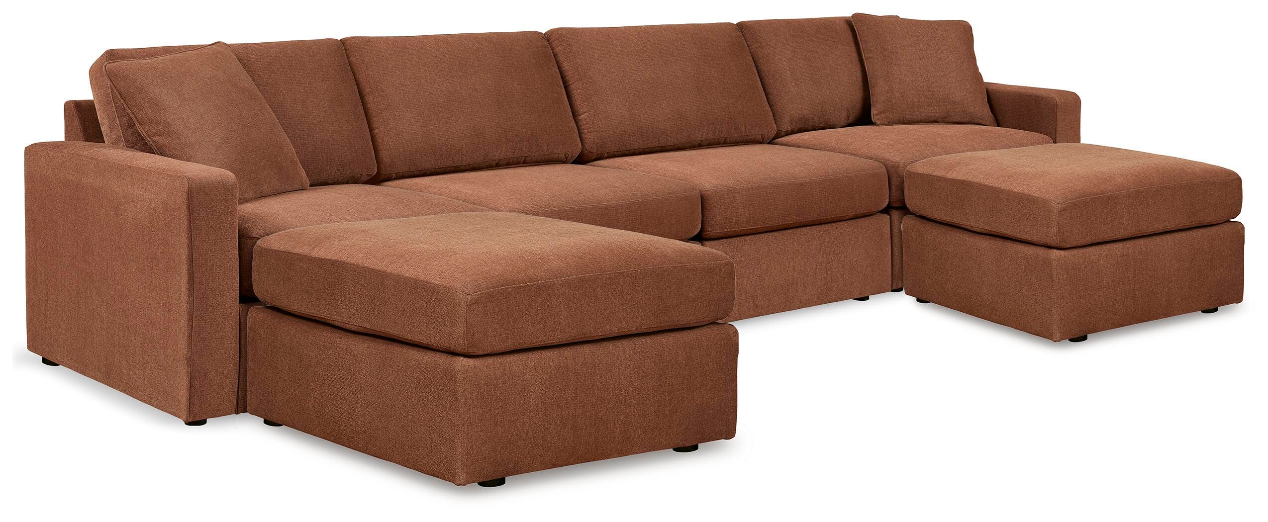 Modmax 4-Piece Sectional and 2 Ottomans - image 1