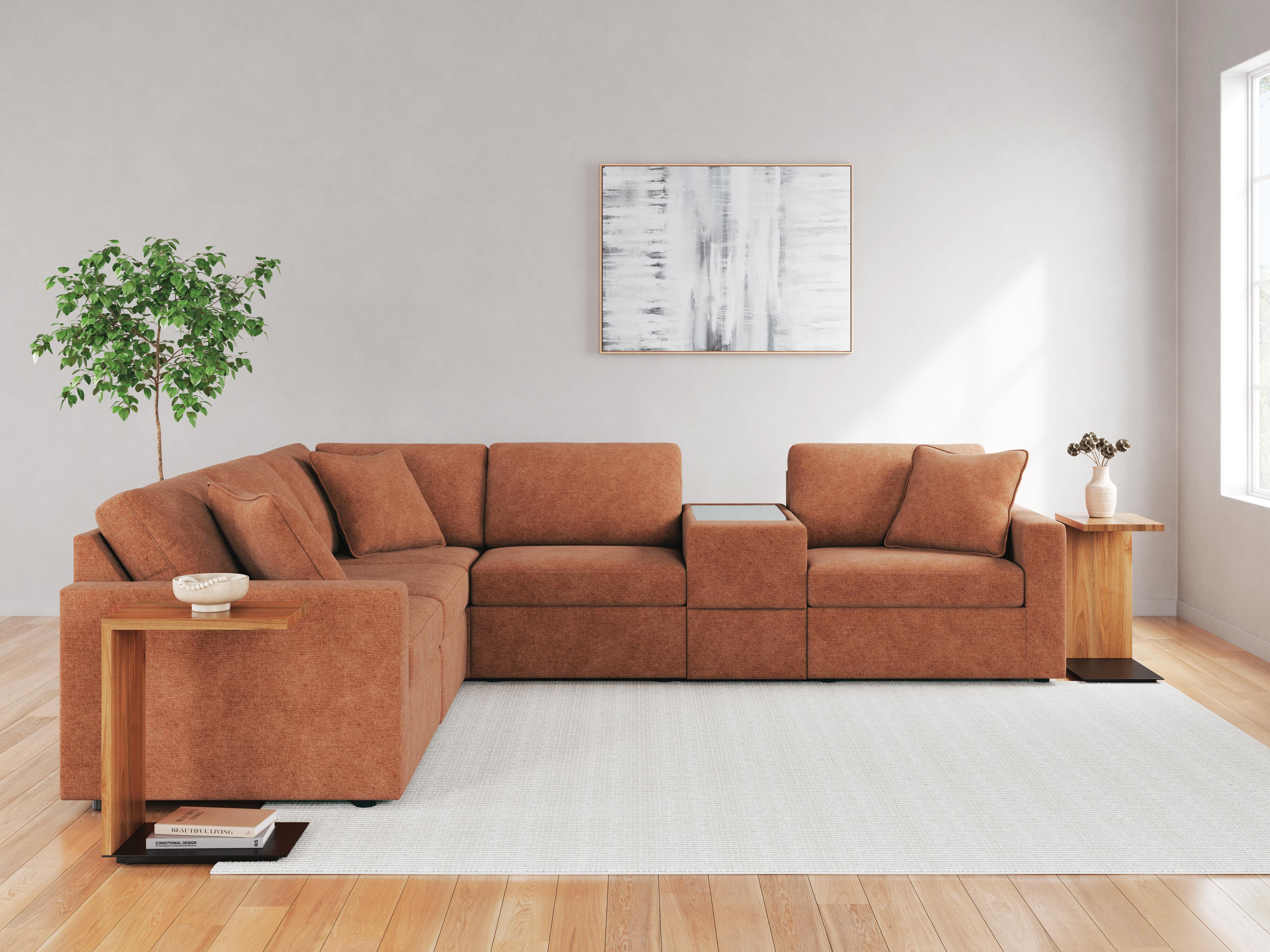 Modmax 6-Piece Sectional, Spice, large