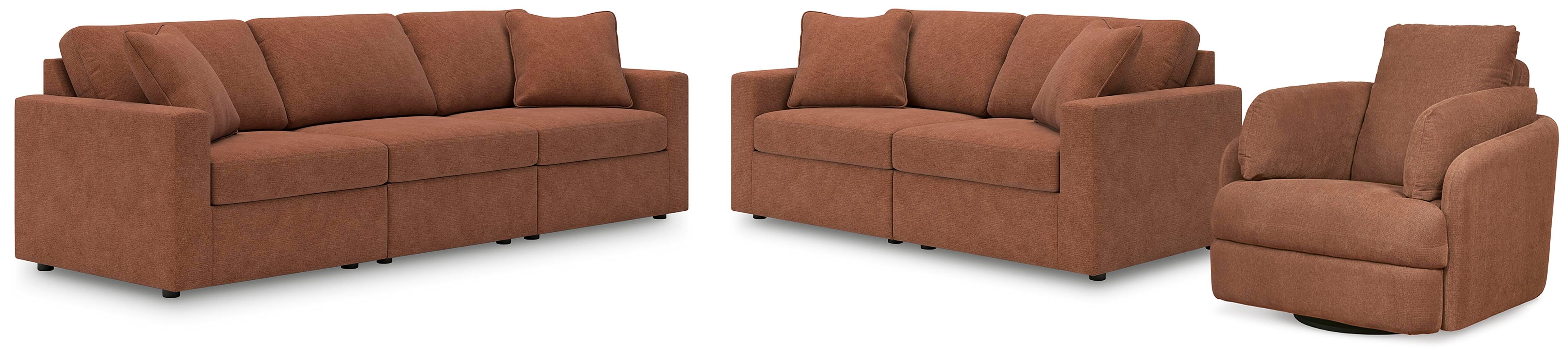 Sofá modular de 3 piezas Modmax, sofá biplaza modular de 2 piezas y sillón reclinable giratorio con planeador - image 1