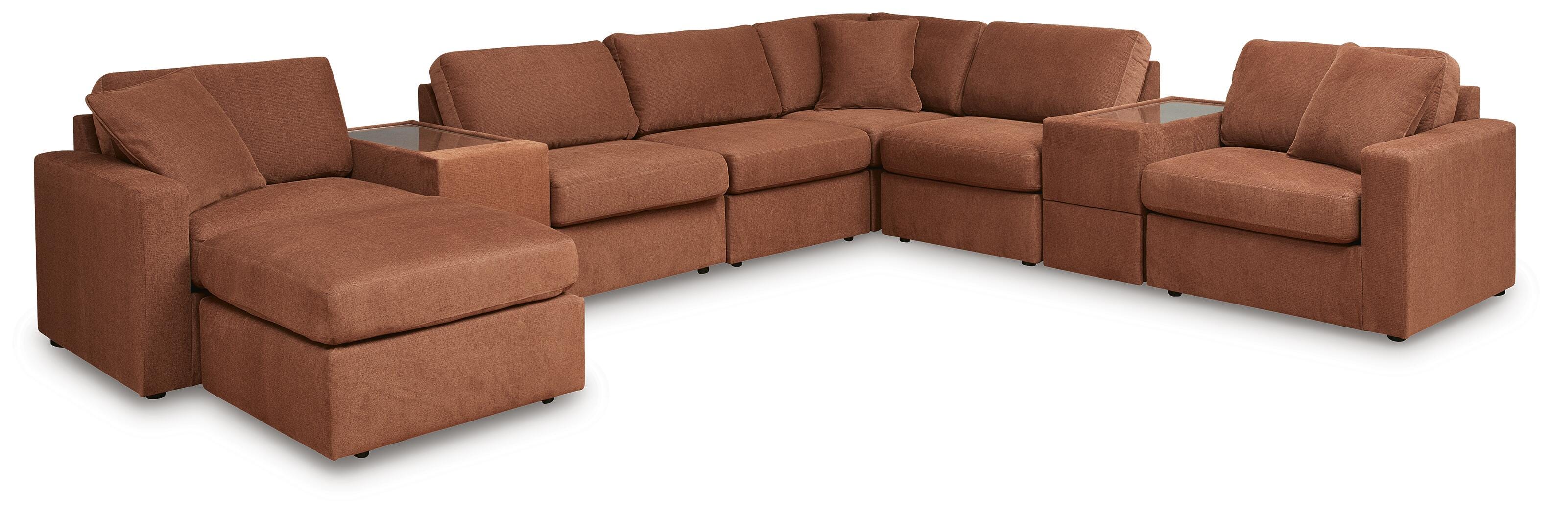 Modmax 8-Piece Sectional and Ottoman - image 2