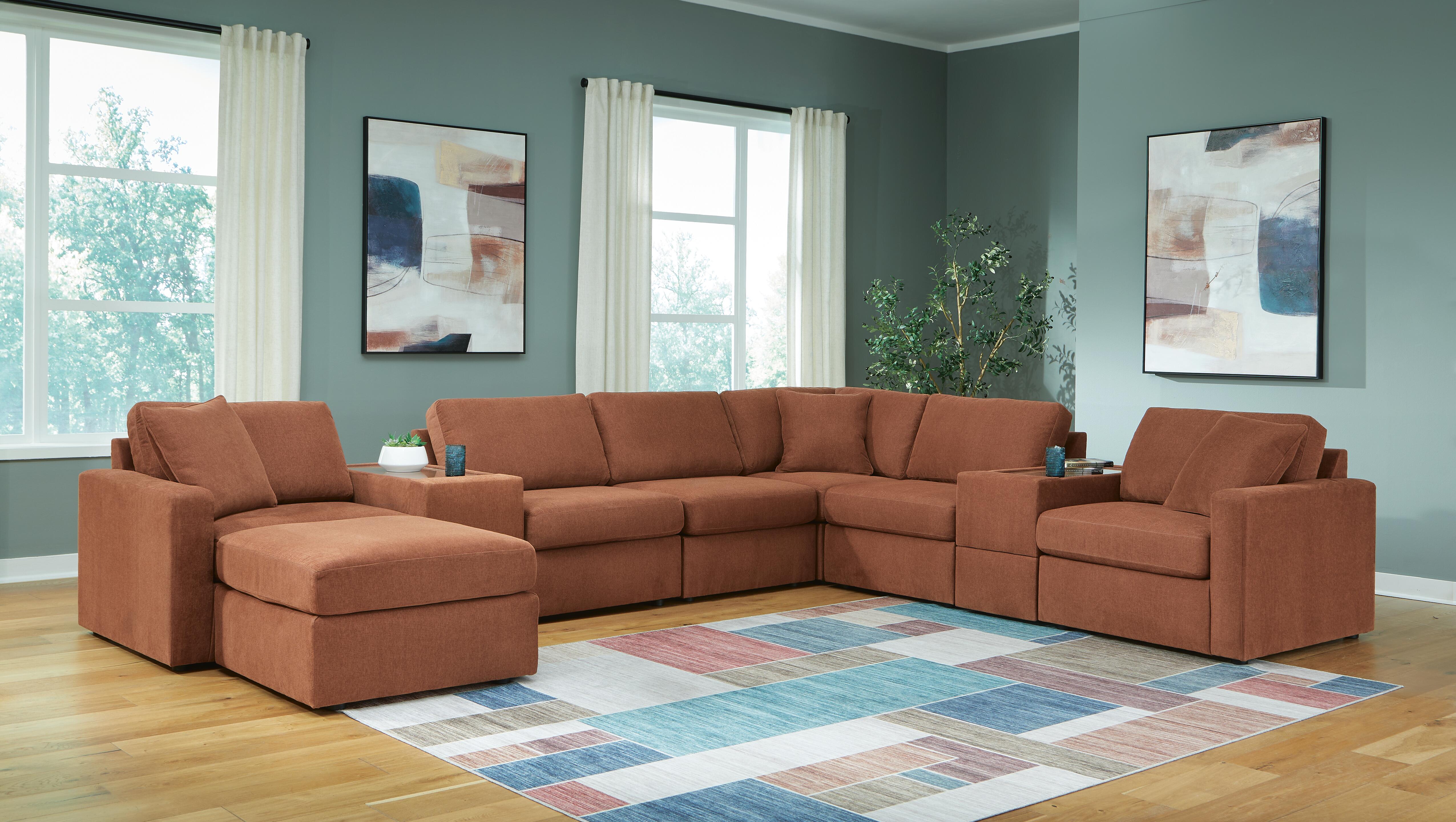 Modmax 8-Piece Sectional and Ottoman - image 1
