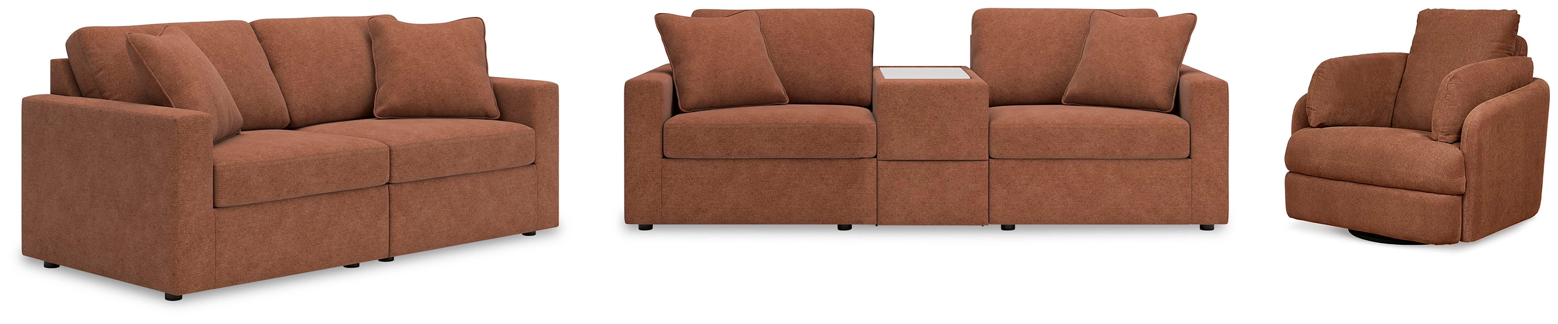 Modmax 3-Piece Sectional Sofa, 2-Piece Sectional Loveseat and Swivel Glider Recliner - image 1