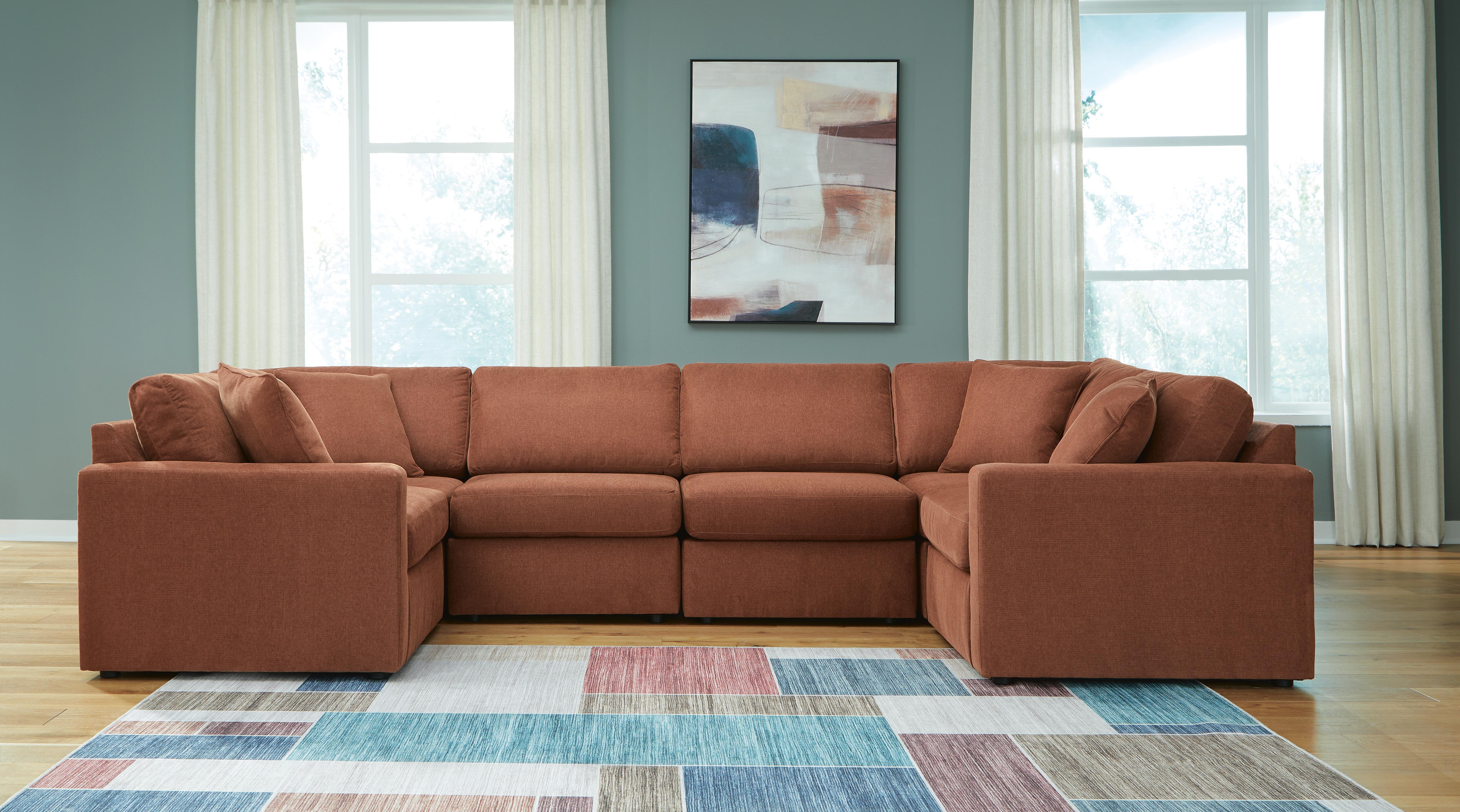 Modmax 6-Piece Sectional, Spice, large