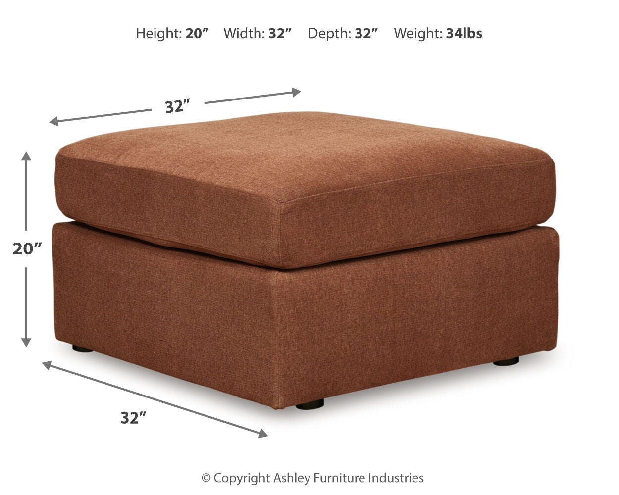 Modmax Oversized Accent Ottoman - image 7