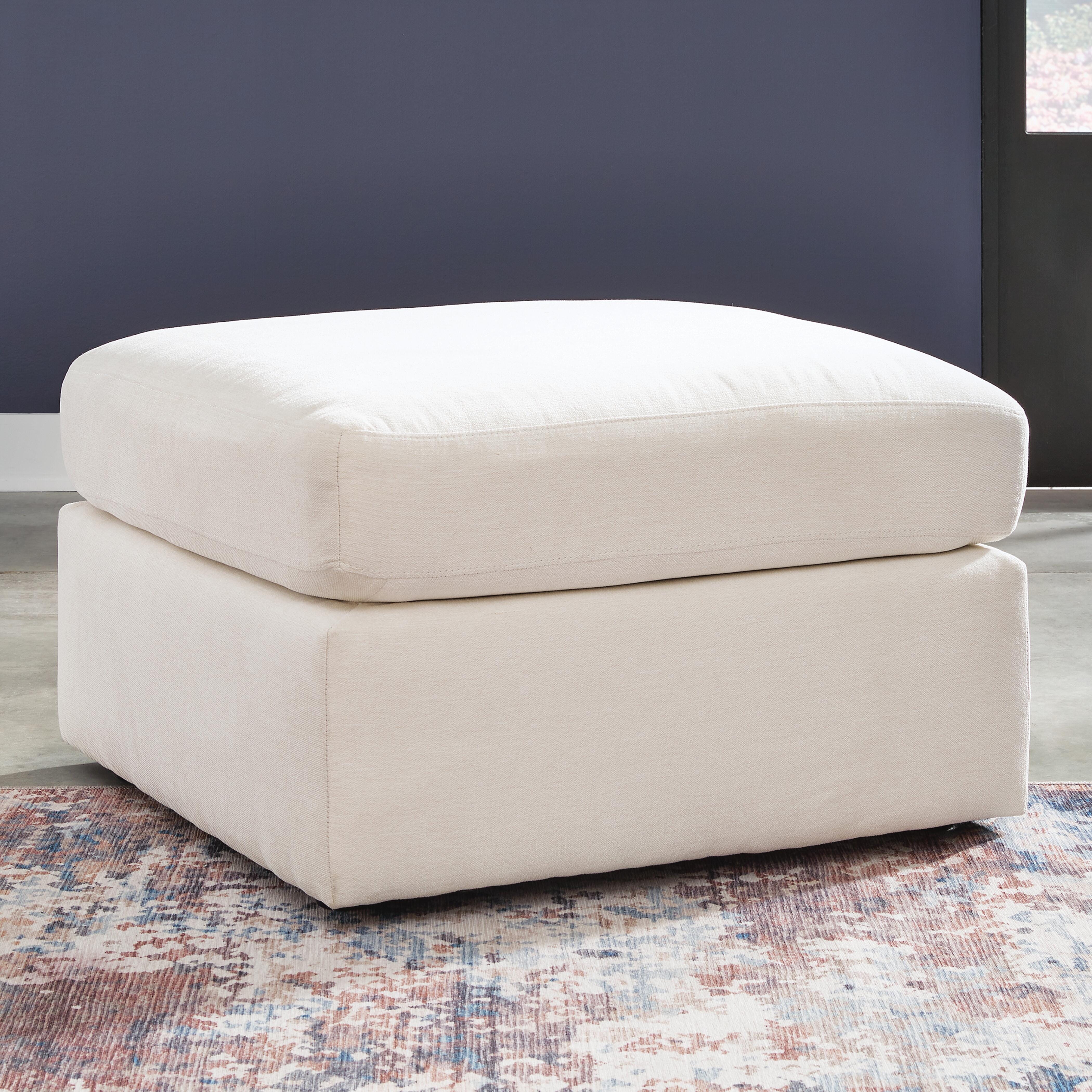 Modmax Oversized Accent Ottoman, Oyster, large