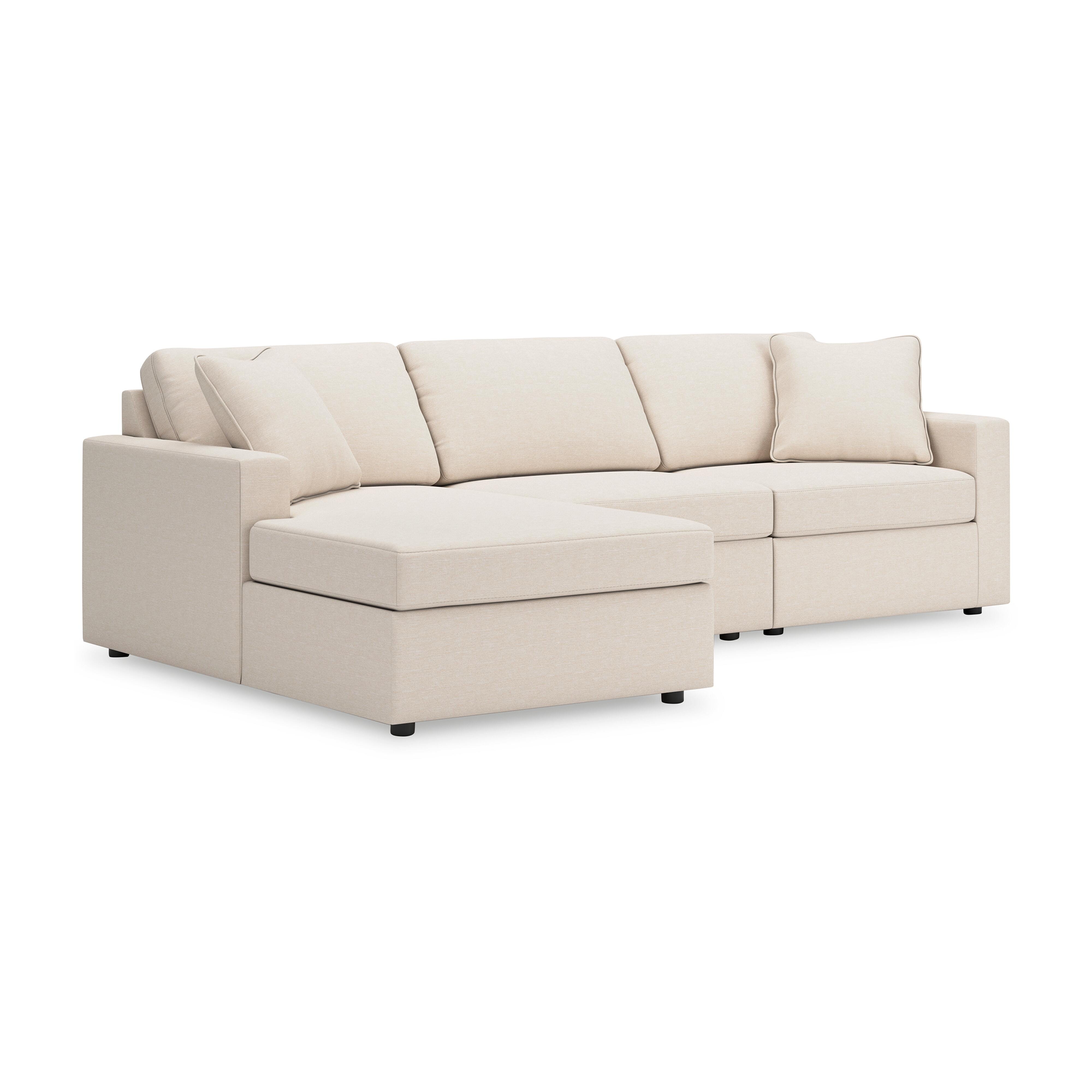 Modmax 3-Piece Sectional with Chaise, Oyster, large