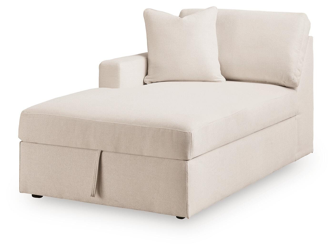 Modmax 5-Piece Double Storage Chaise Sectional with Audio Consoles, Oyster, large