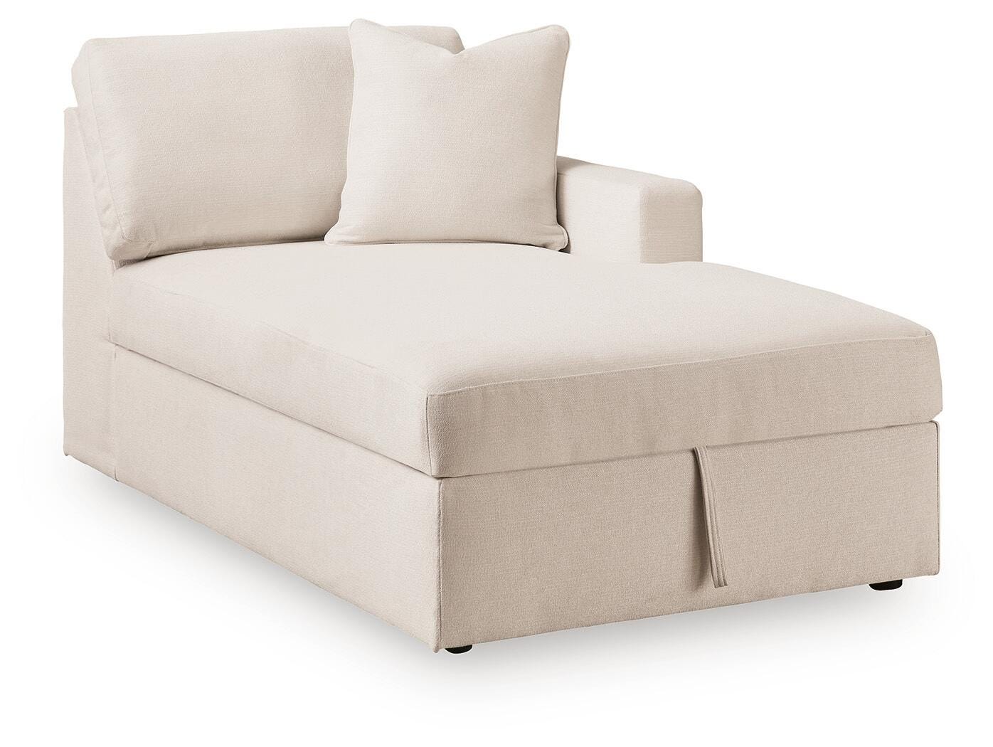 Modmax 5-Piece Double Storage Chaise Sectional with Audio Consoles, Oyster, large