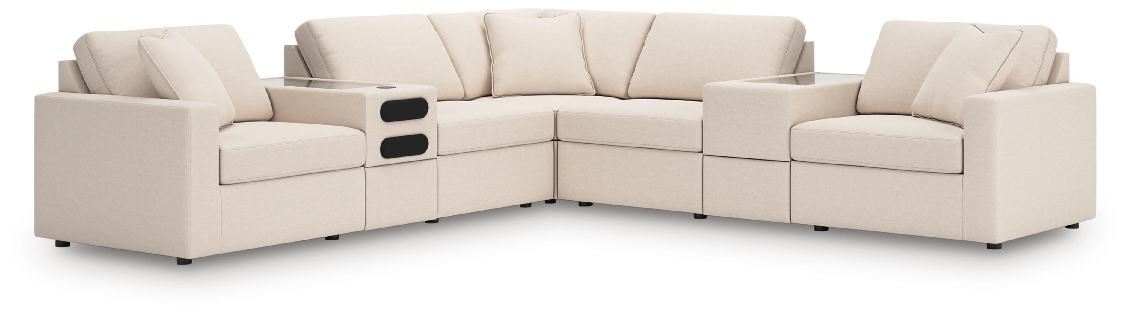 Modmax 7-Piece Balanced Sectional with Audio and Storage Consoles - image 1