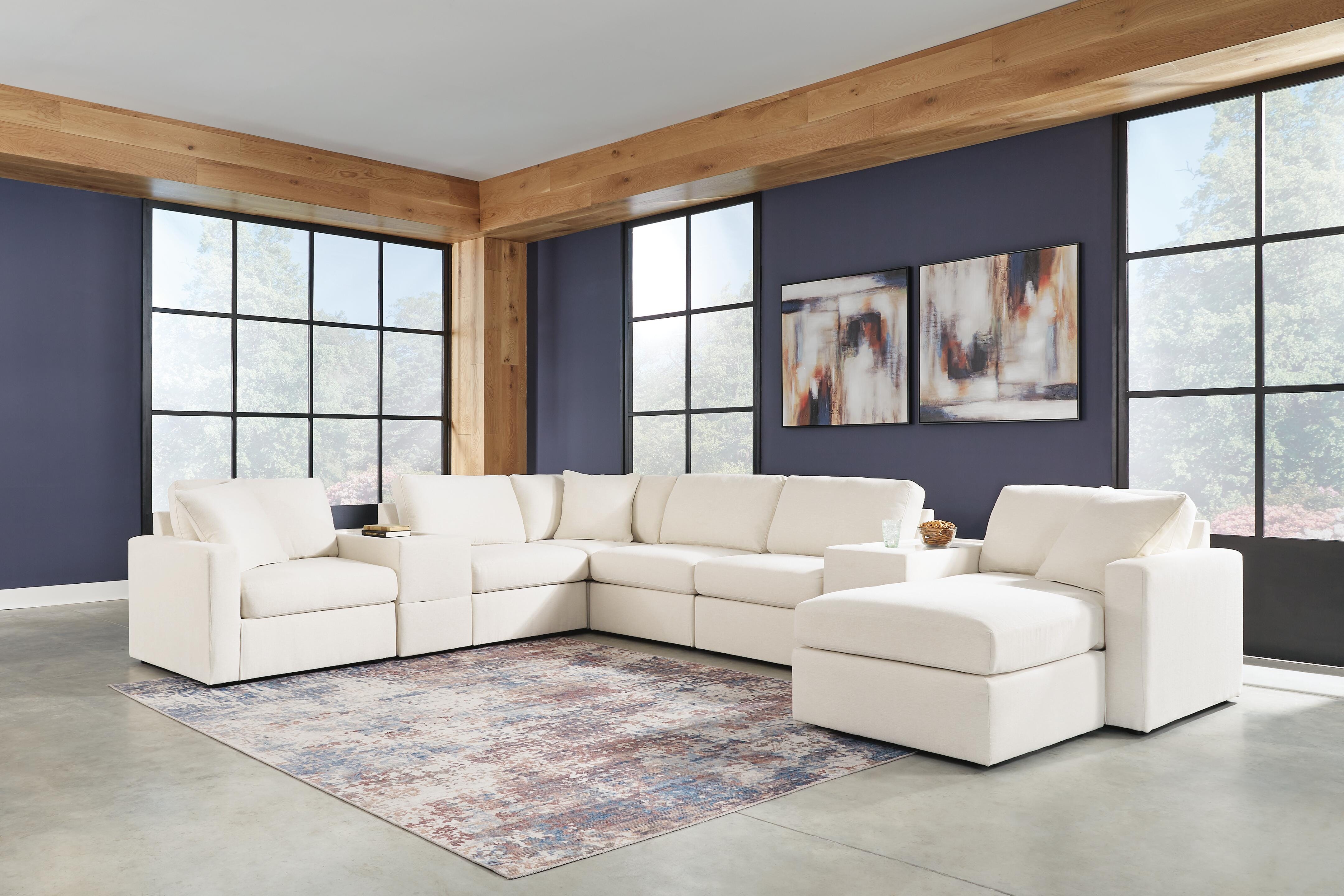 Modmax 8-Piece Sectional and Ottoman - image 1