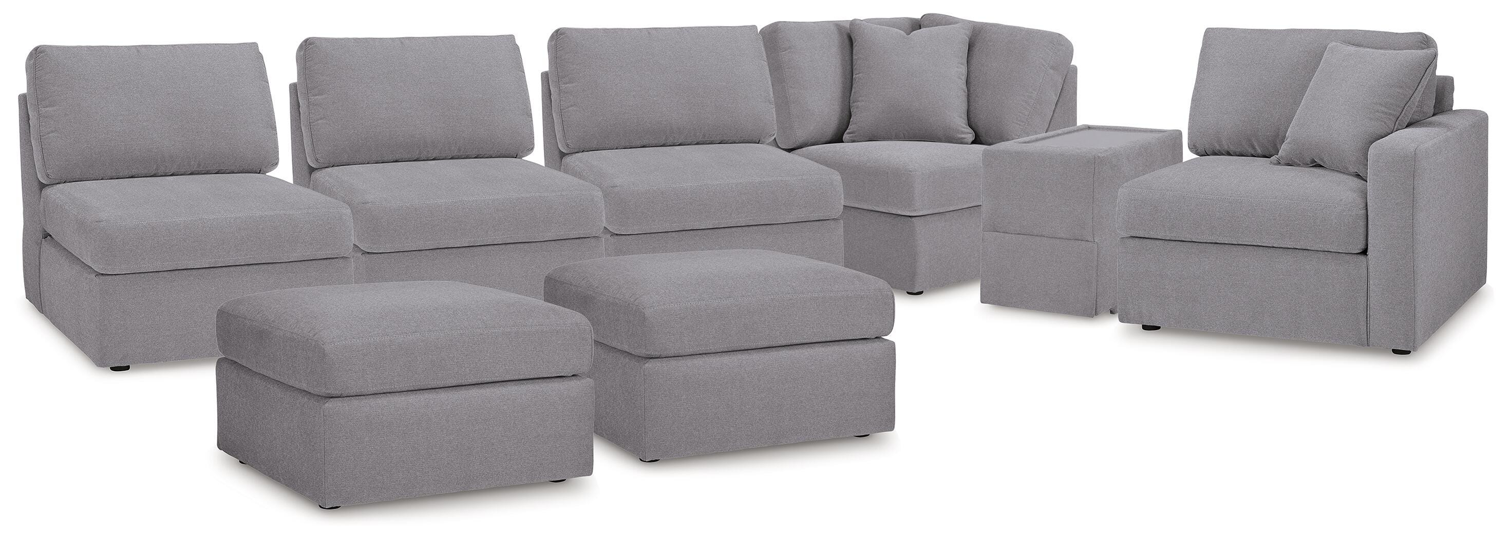 Modmax 6-Piece Sectional and 2 Ottomans - image 1