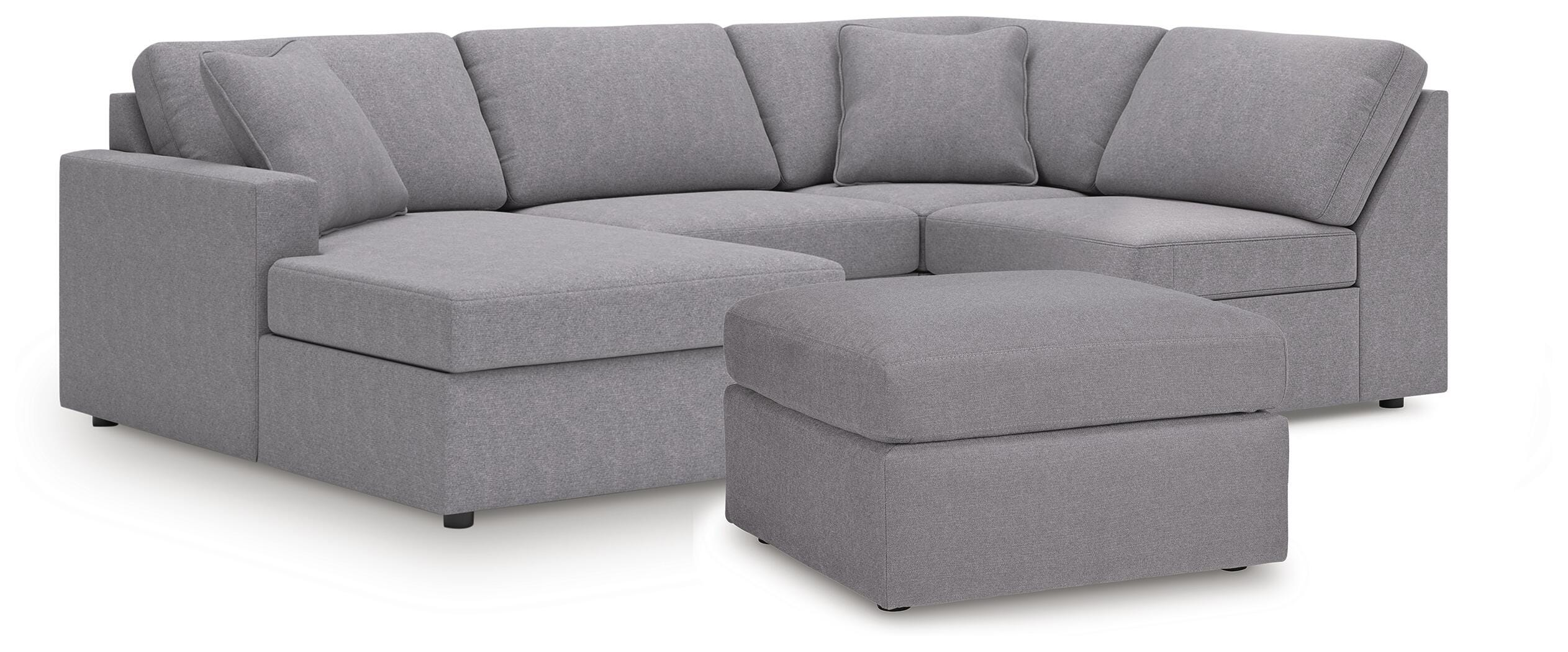 Modmax 4-Piece Sectional and Oversized Accent Ottoman - image 1