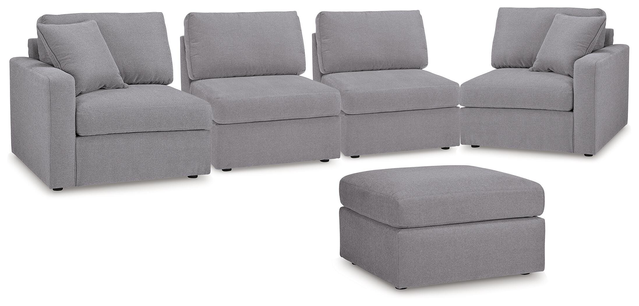 Modmax 4-Piece Sectional and Ottoman - image 1