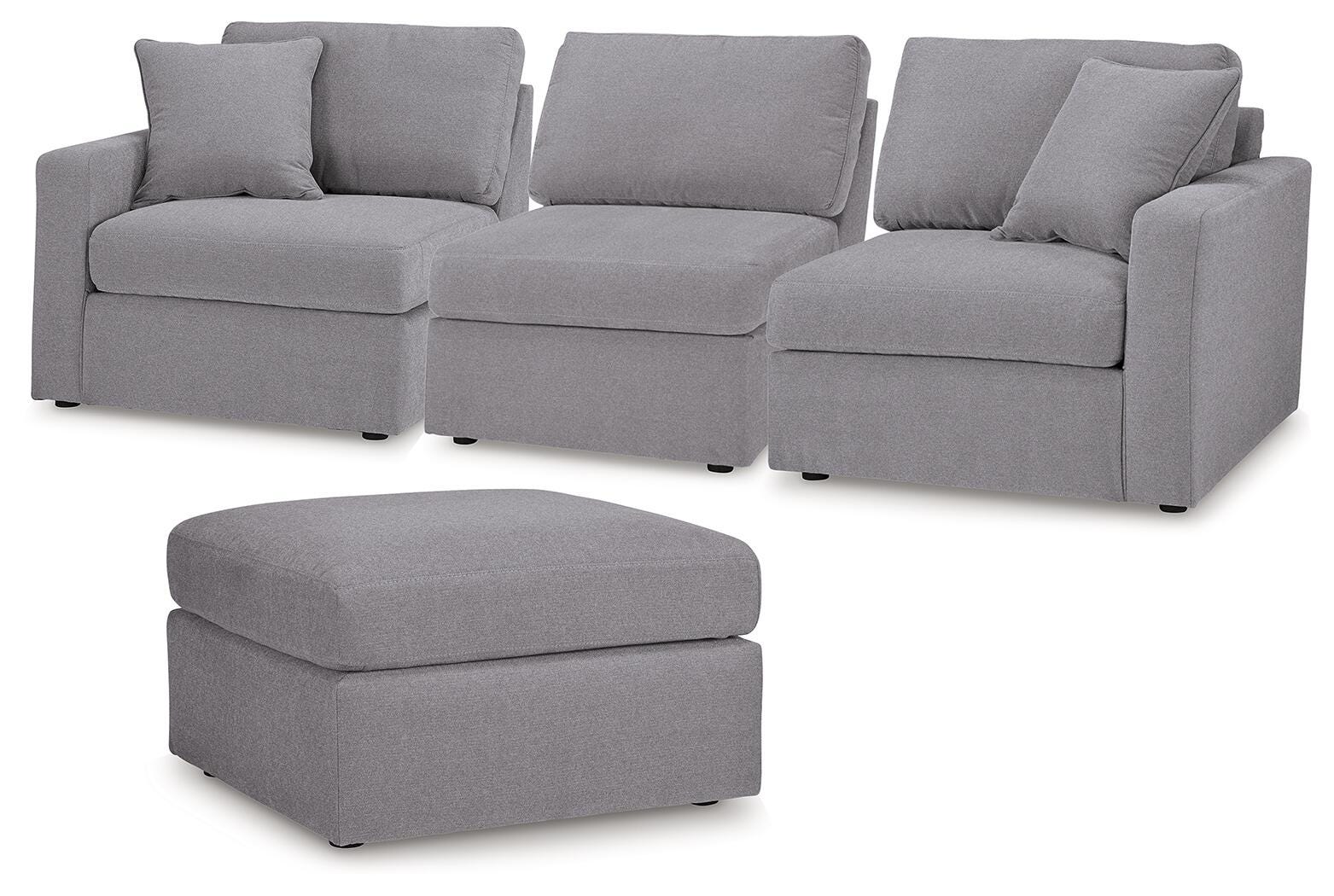 Modmax 3-Piece Sectional and Ottoman - image 1