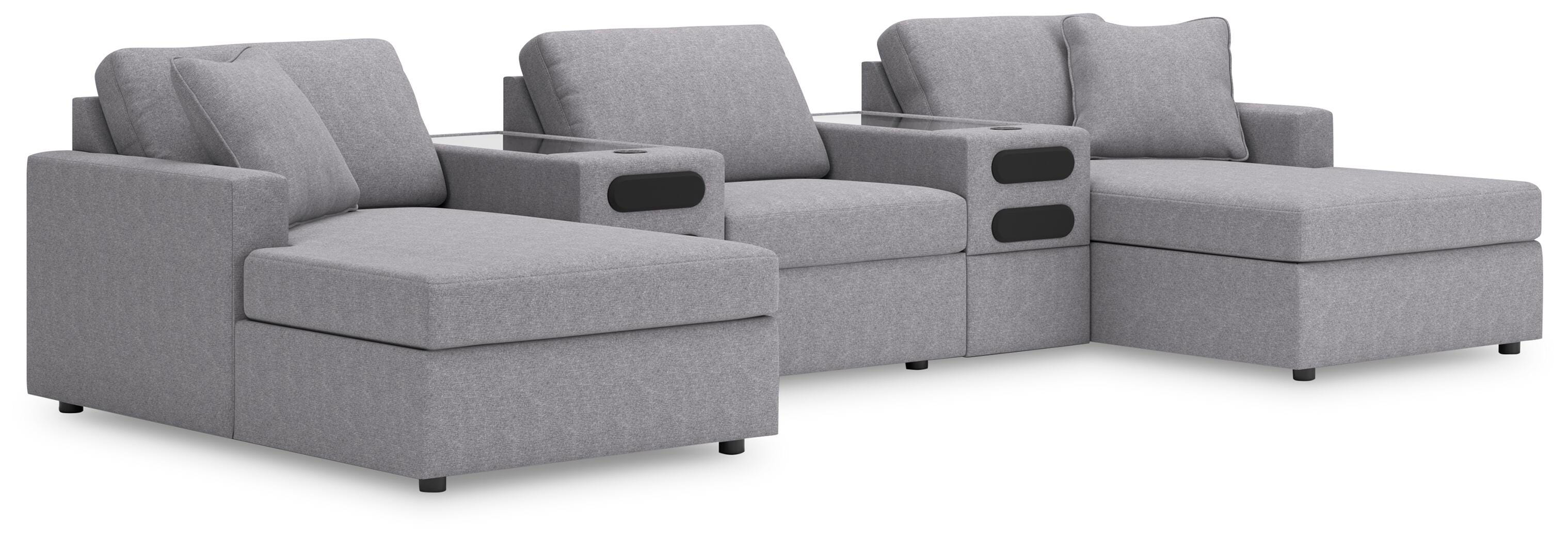 Modmax 5-Piece Sectional with Chaise and Audio Console - image 1