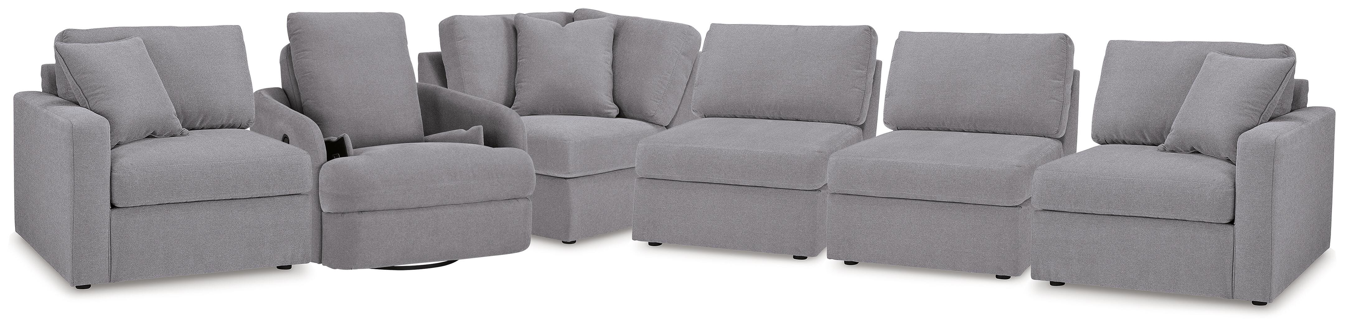 Seccional de 5 piezas y sillón reclinable giratorio Modmax - image 1