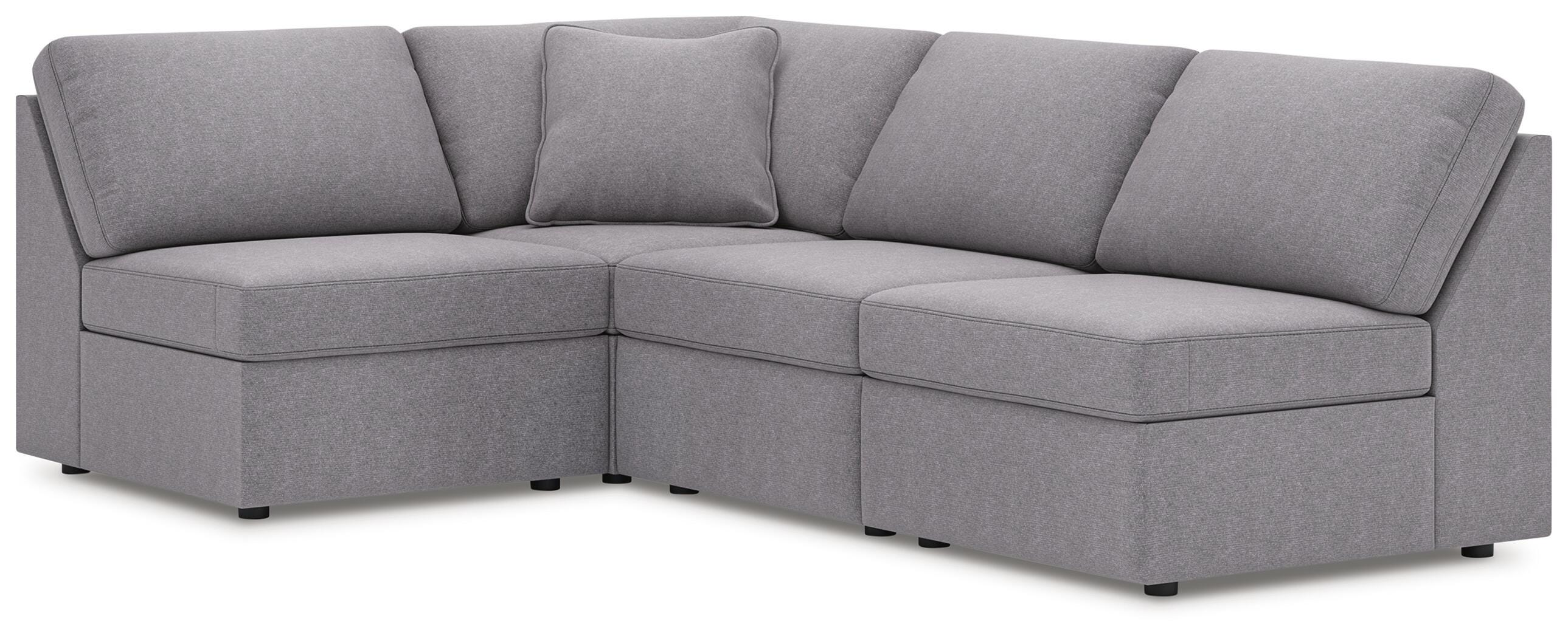 Modmax 4-Piece Sectional, Granite, large