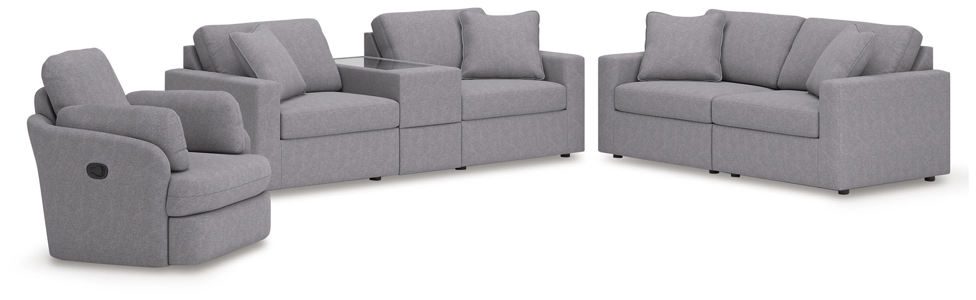 Sofá modular de 3 piezas Modmax, sofá biplaza modular de 2 piezas y sillón reclinable giratorio con planeador - image 1
