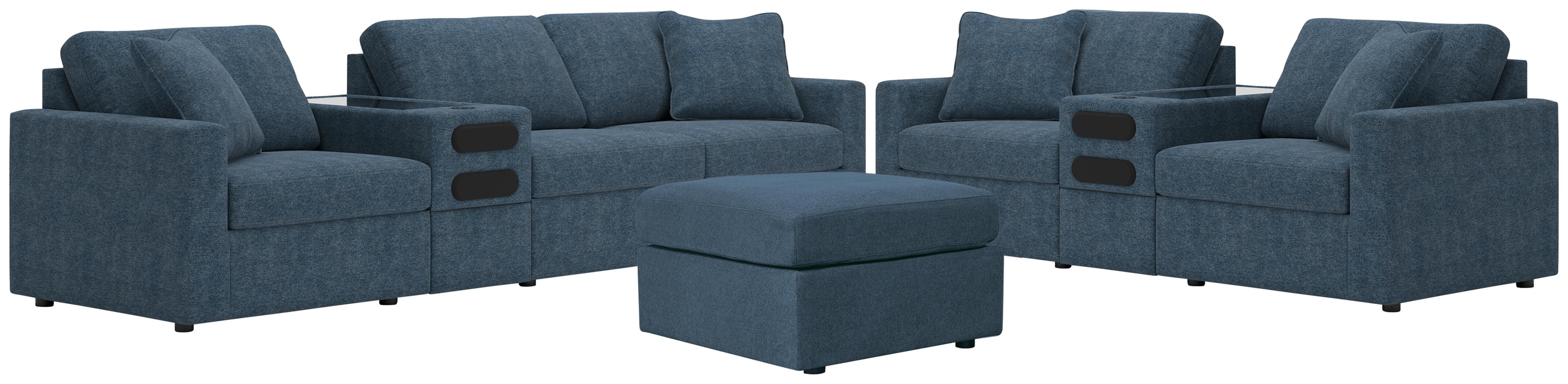 Modmax 4-Piece Sectional Sofa, 3-Piece Sectional Loveseat and Ottoman - image 1