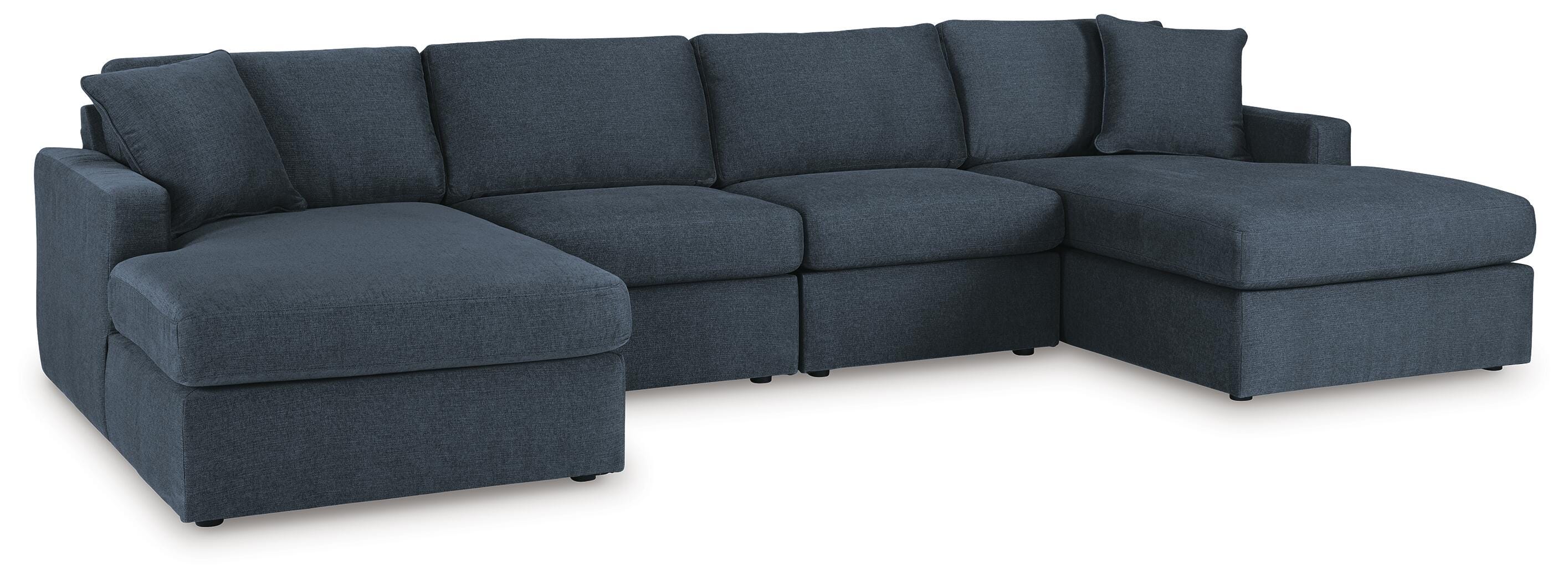 Modmax 4-Piece Sectional with Chaise, Ink, large