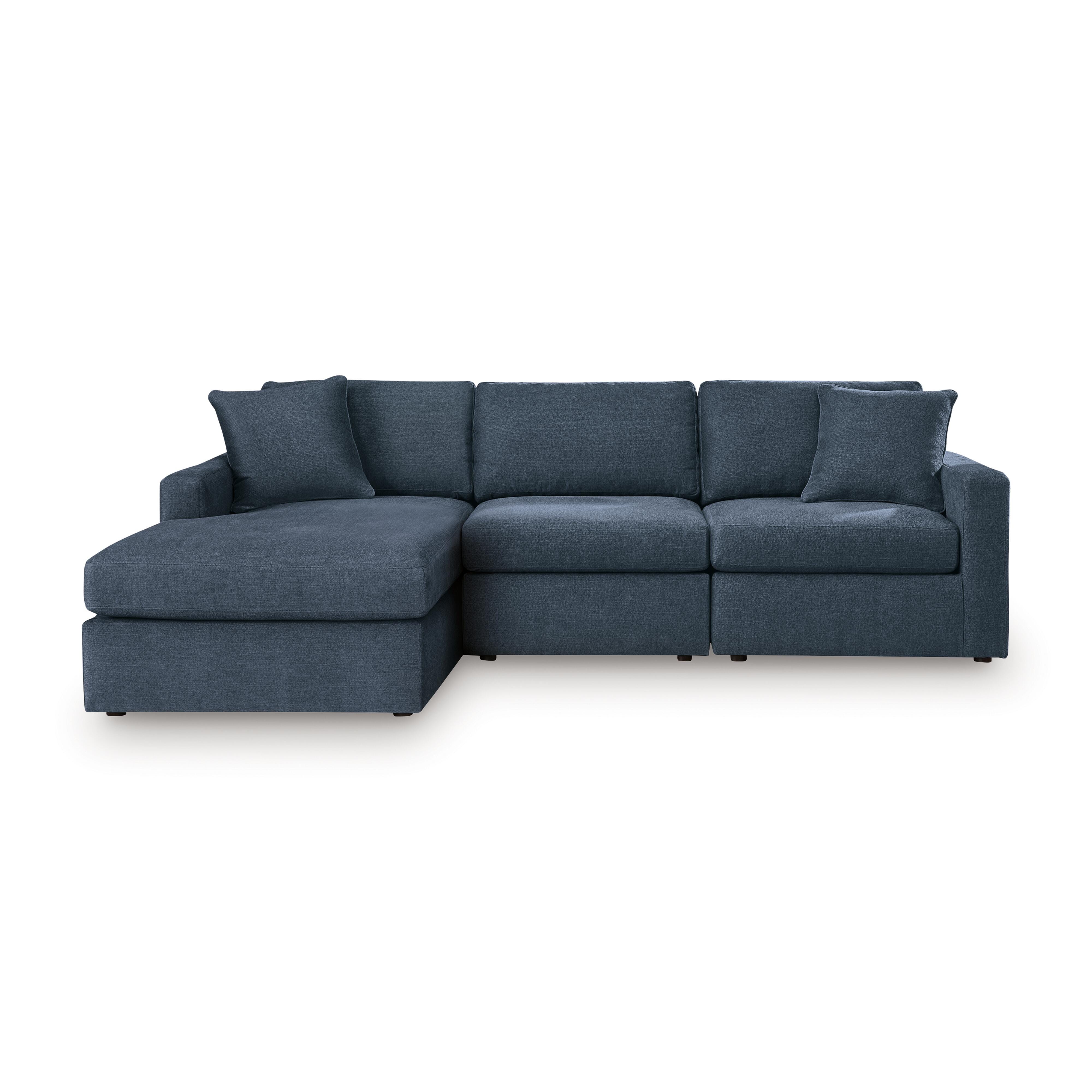 Modmax 3-Piece Sectional with Chaise, Ink, large