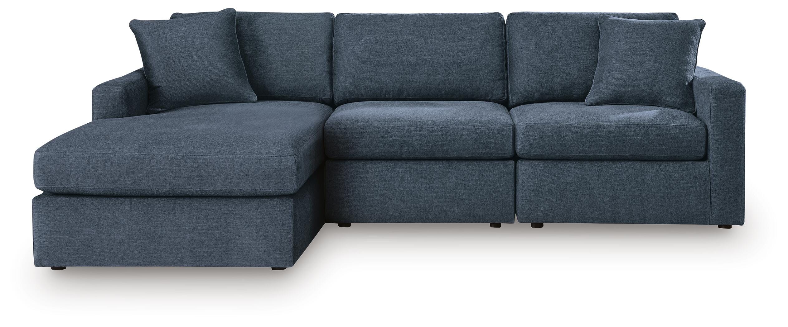 Modmax 3-Piece Sectional with Chaise, Ink, large