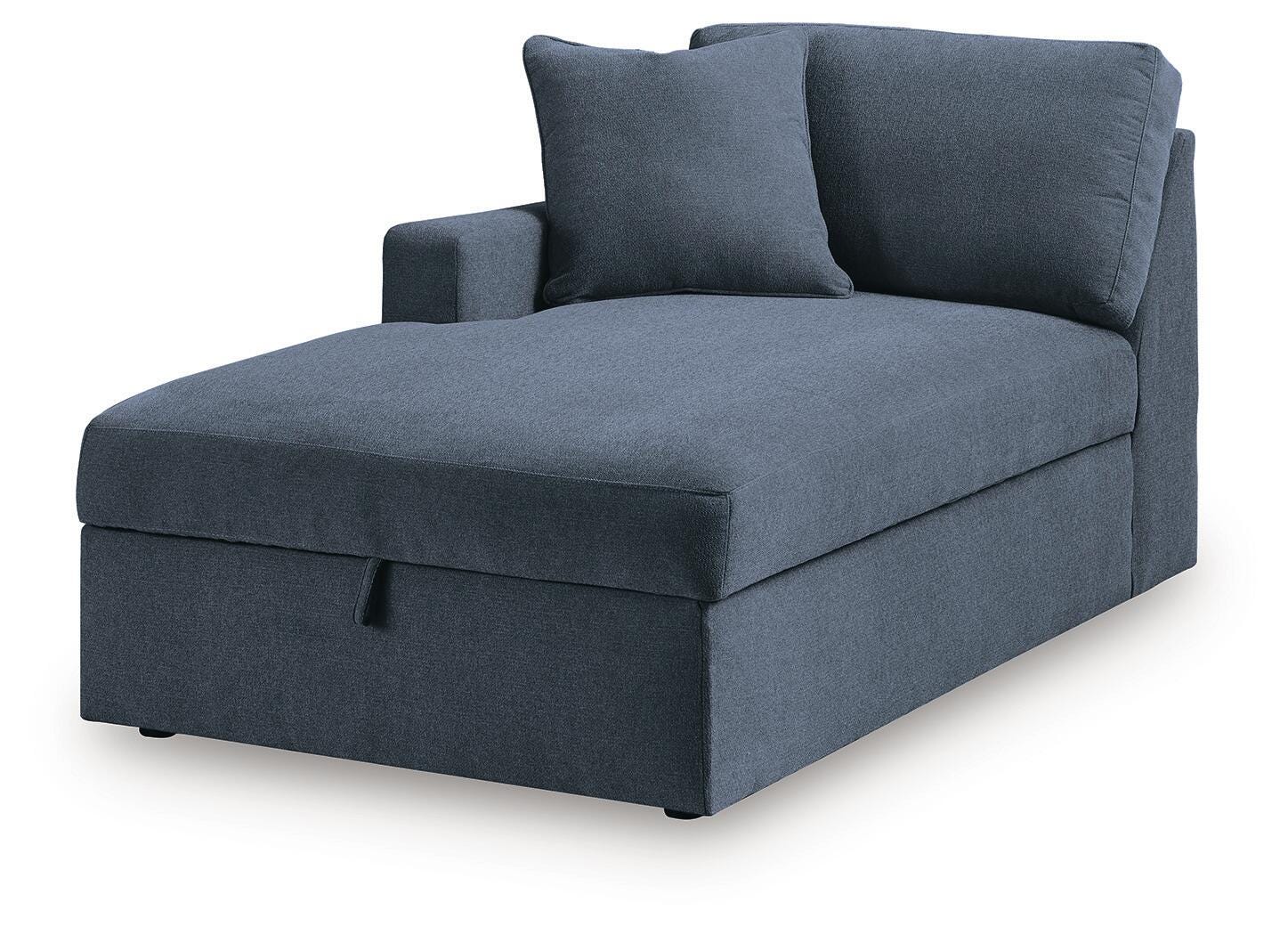 Modmax 3-Piece Sectional Sofa Storage Chaise, Ink, large